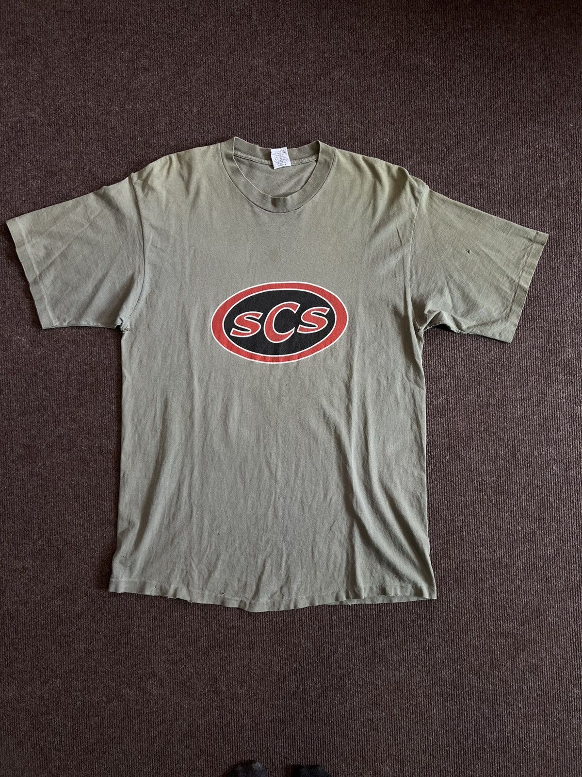 Santa Cruz Skateboards Vintage 90s Santa Cruz Skateboard "SCS" Logo T-Shirt XL Size US XL / EU 56 / 4 - 3 Thumbnail