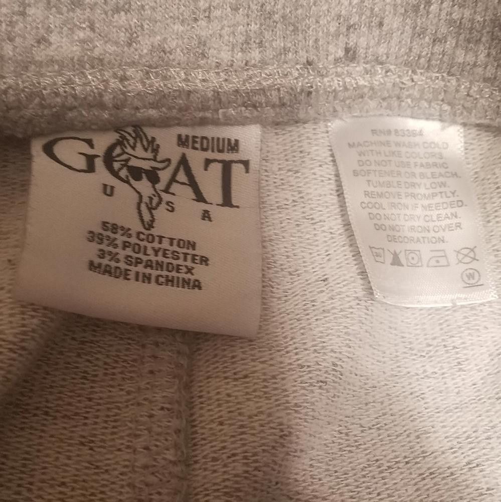 Designer Goat Gray Casual Shorts with Drawstring Medium Size US 32 / EU 48 - 3 Thumbnail