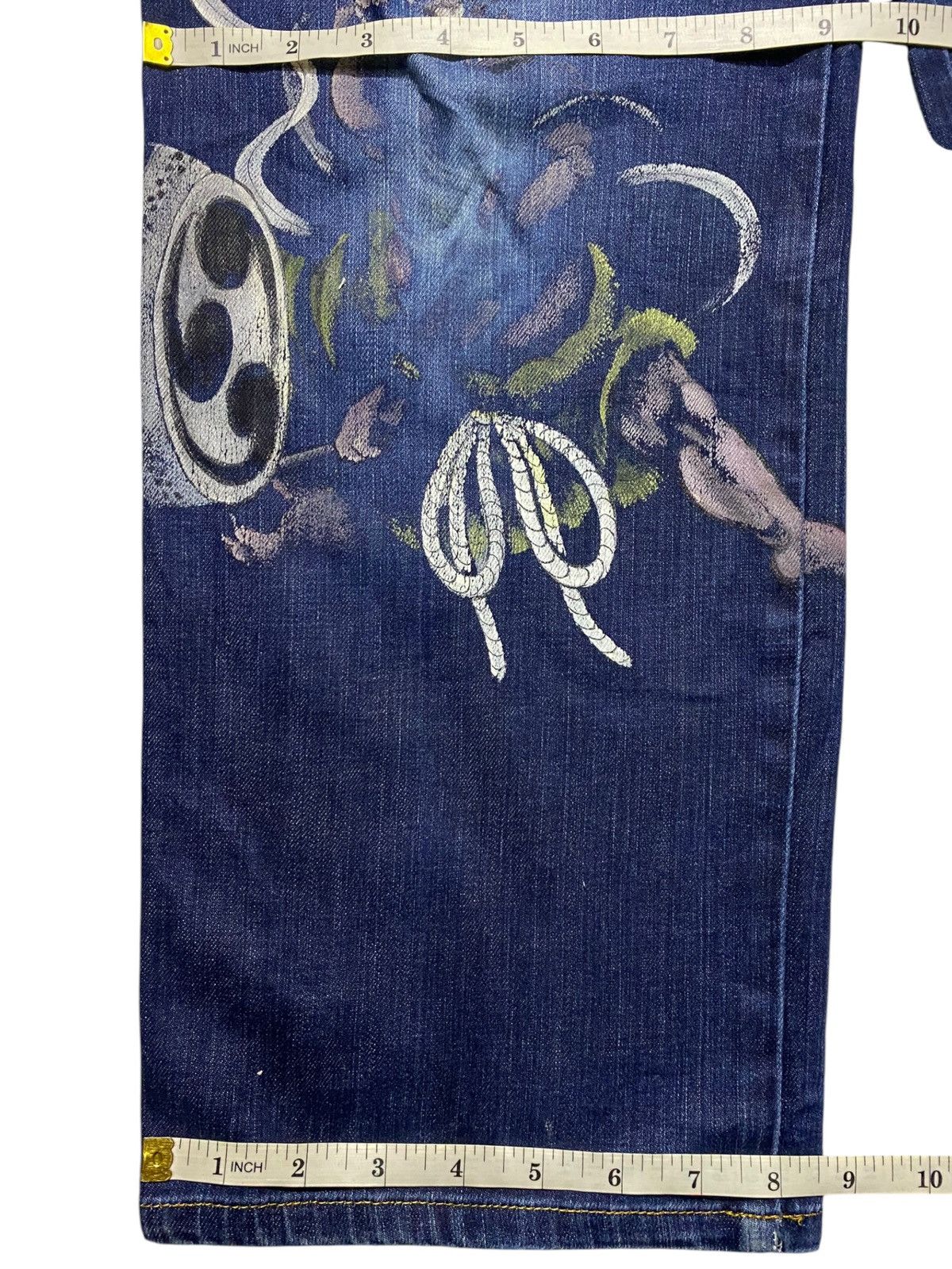 Japanese Brand Vintage Japan Brand Santa fe The Devil Repair Jeans Size US 32 / EU 48 - 17 Thumbnail