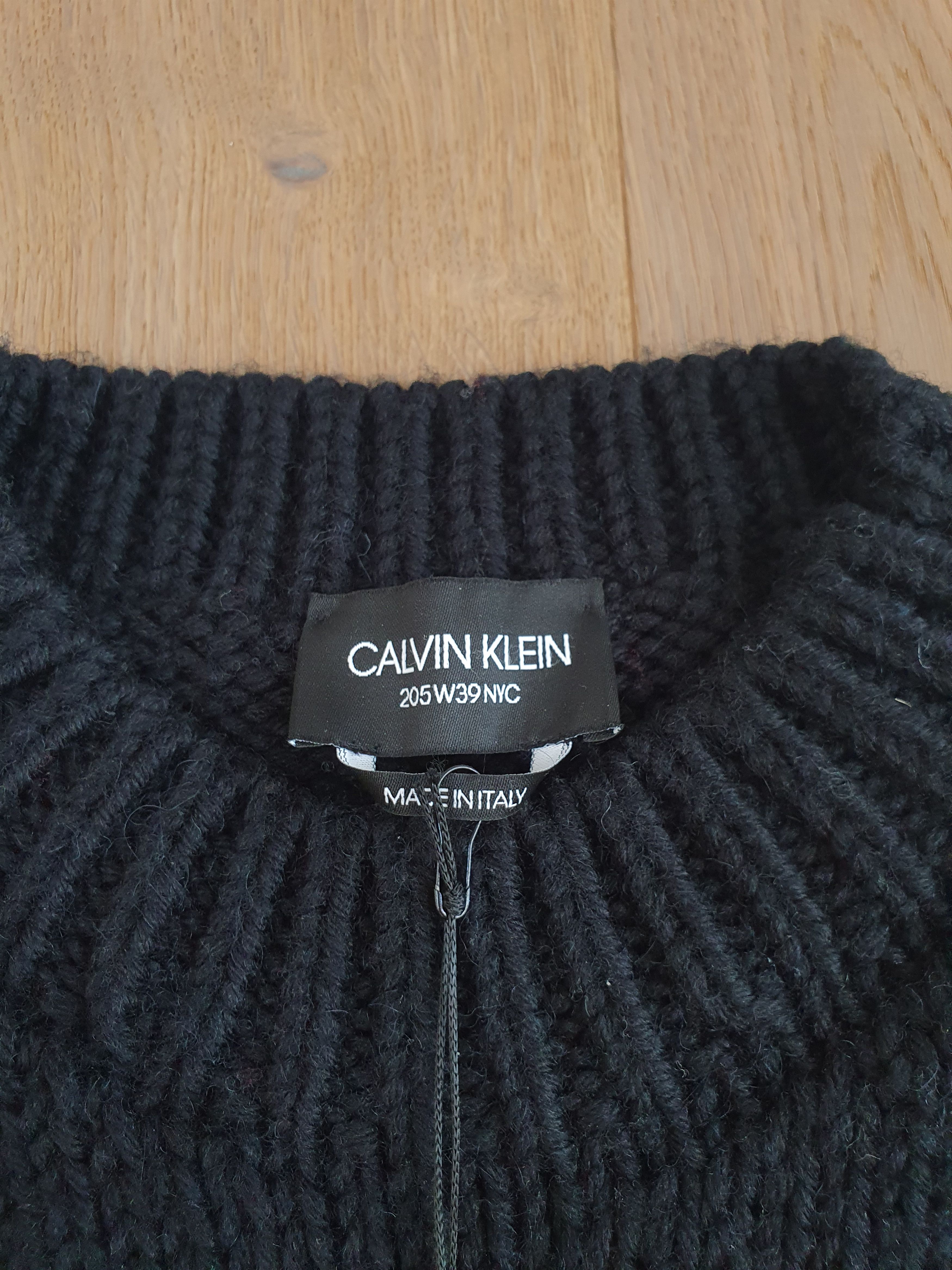 Calvin Klein 205W39NYC × Raf Simons 800$ Retail! DSWT Heavy Wool Logo Knit Sweater by Raf Simons Size US M / EU 48-50 / 2 - 7 Thumbnail