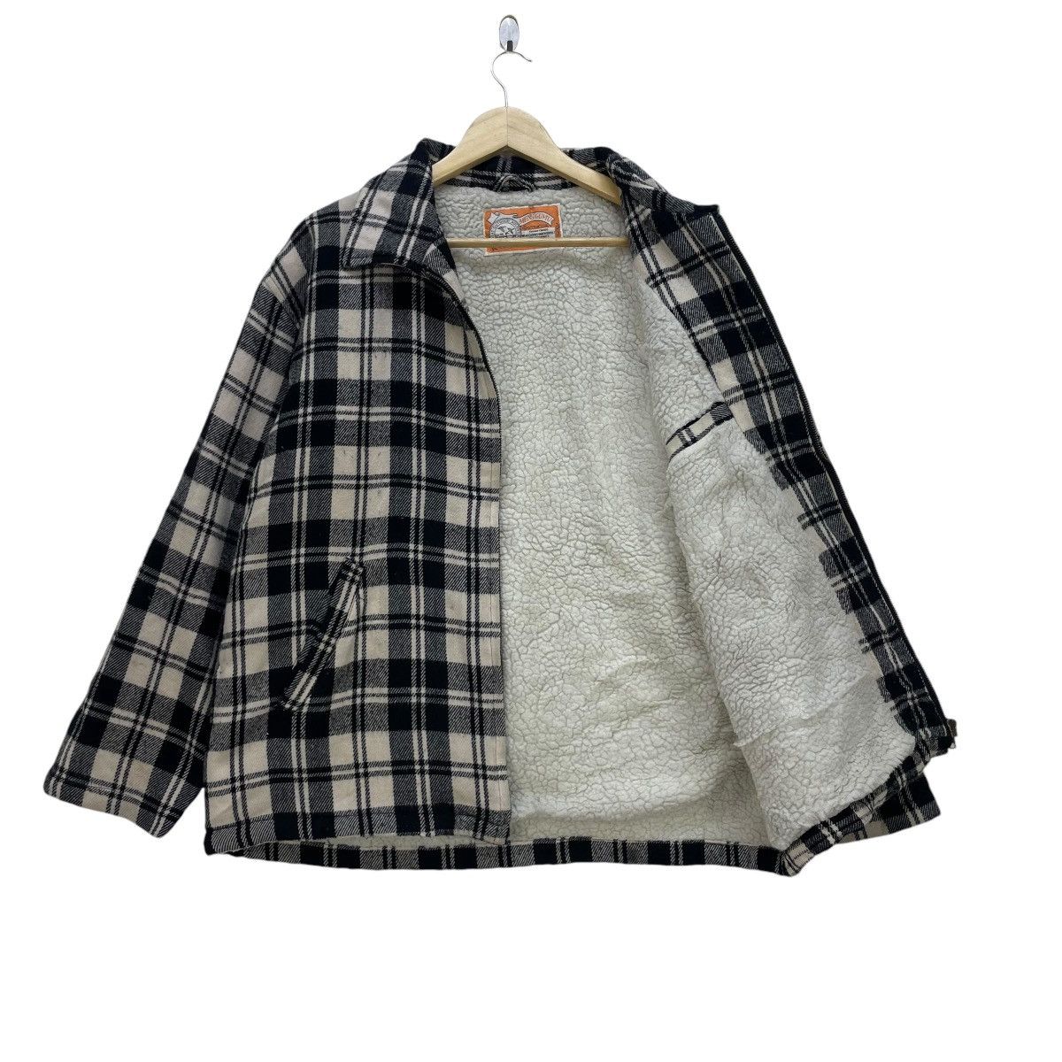 Flannel × Vintage Vintage Men Gumu Plaid Shirt Sherpa Jacket Size US M / EU 48-50 / 2 - 2 Thumbnail