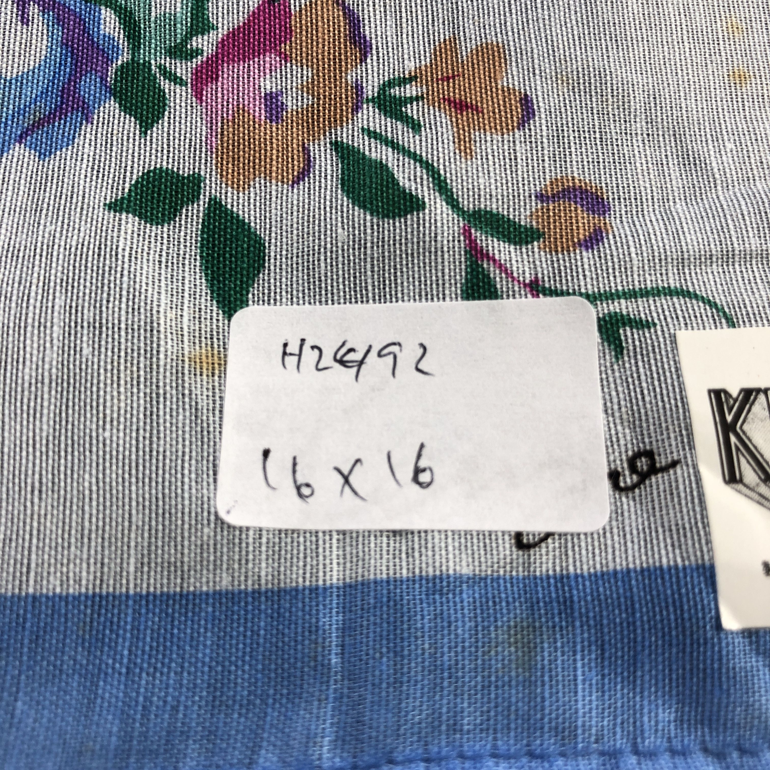 Kenzo × Vintage Kenzo Floral Handkerchief Neckerchief Bandana H2492 Size ONE SIZE - 12 Thumbnail