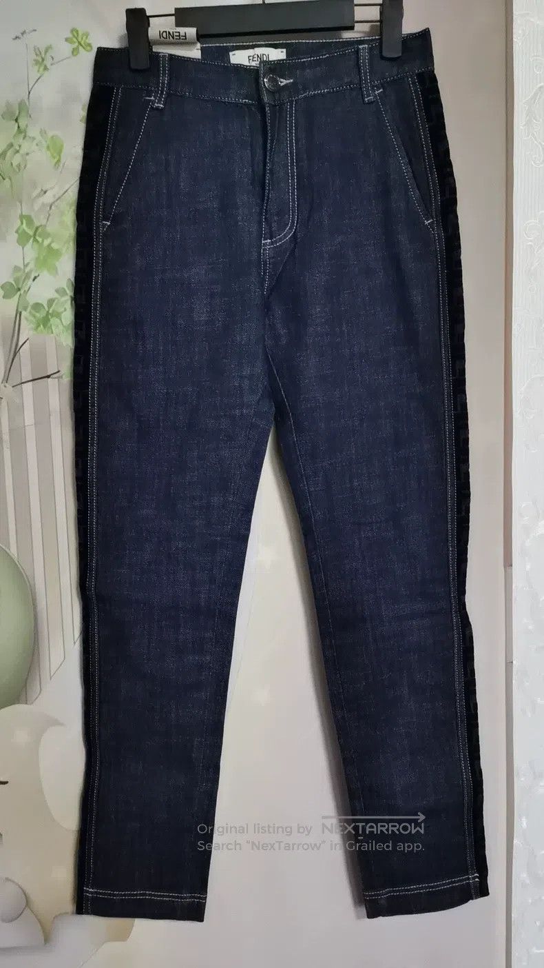 Fendi Fendi Side Full Print Logo Women's Jeans Size 26" / US 2 / IT 38 - 1 Thumbnail