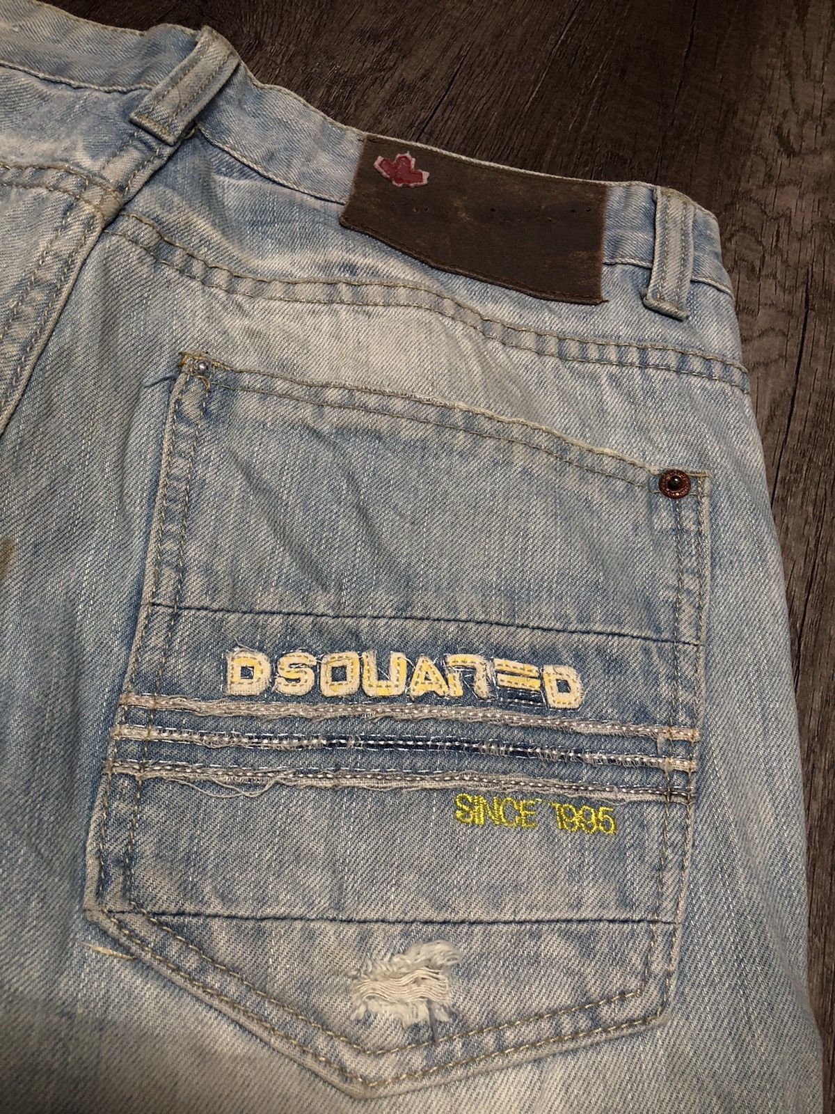 Designer × Dsquared2 × Vintage DSQUARED2 DISTRESSED DENIM JEANS Size US 30 / EU 46 - 18 Thumbnail