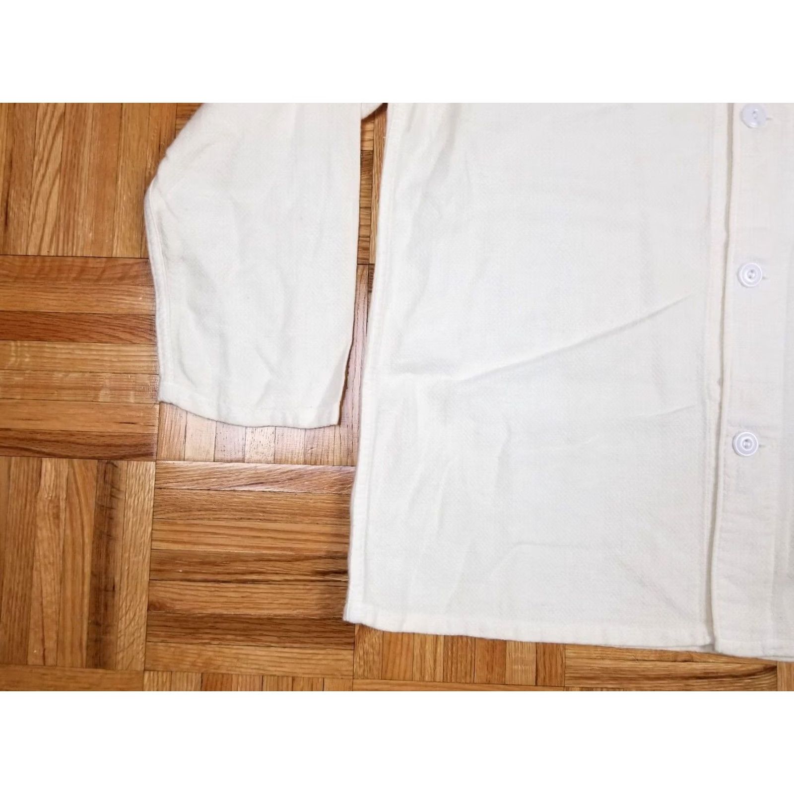 Vintage VINTAGE WHITEHOUSE WHITE COTTON WORK SHIRT JACKET MEDIUM Size US M / EU 48-50 / 2 - 7 Thumbnail