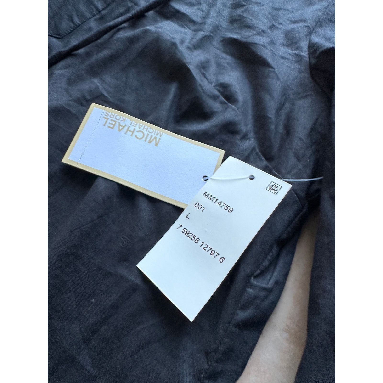 Michael Kors Michael Kors Black Cotton Lace-Up Cover-Up Dress size L Size L / US 10 / IT 46 - 6 Thumbnail