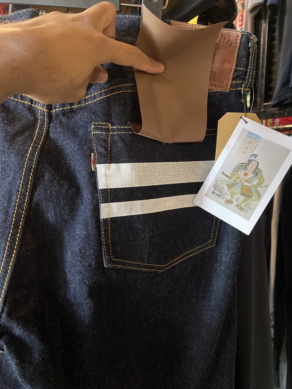 Momotaro Jeans Momotaro 1006SPZ 15.7oz Sanforized Selvedge Denim Size US 37 - 16 Thumbnail