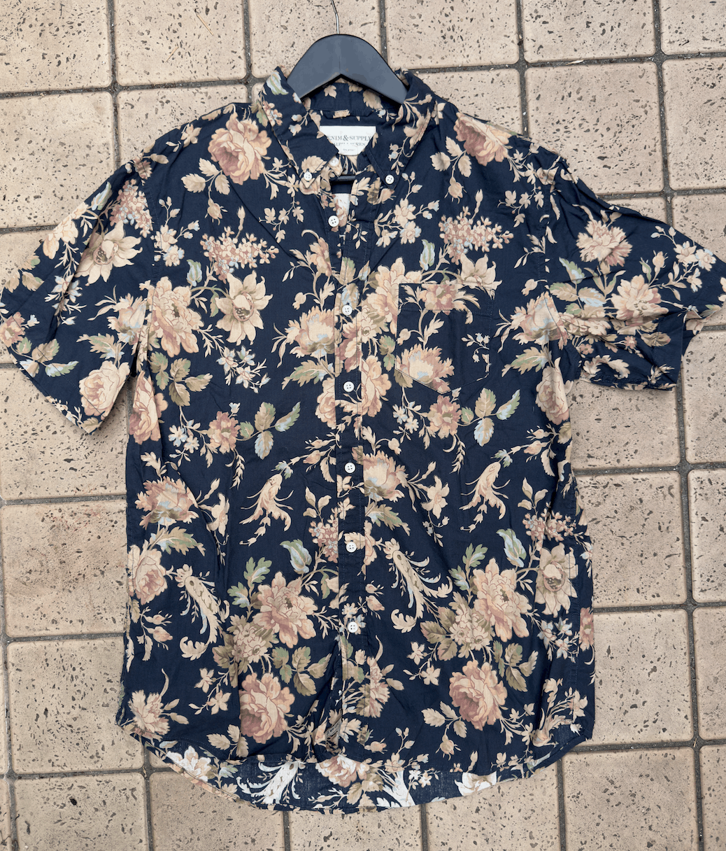Denim & Supply Ralph Lauren Flower Shirt Size US L / EU 52-54 / 3 - 1 Thumbnail