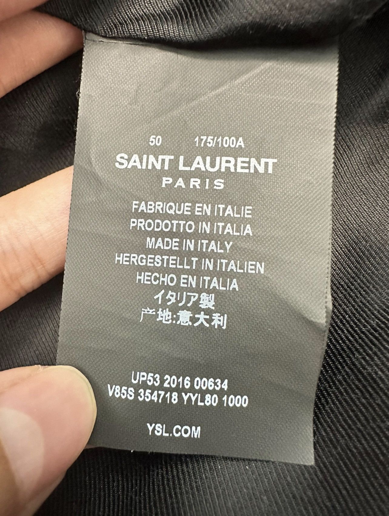 Saint Laurent Paris *2016* Saint Laurent Paris Teddy Jacket Sz. 50 Size US M / EU 48-50 / 2 - 8 Thumbnail
