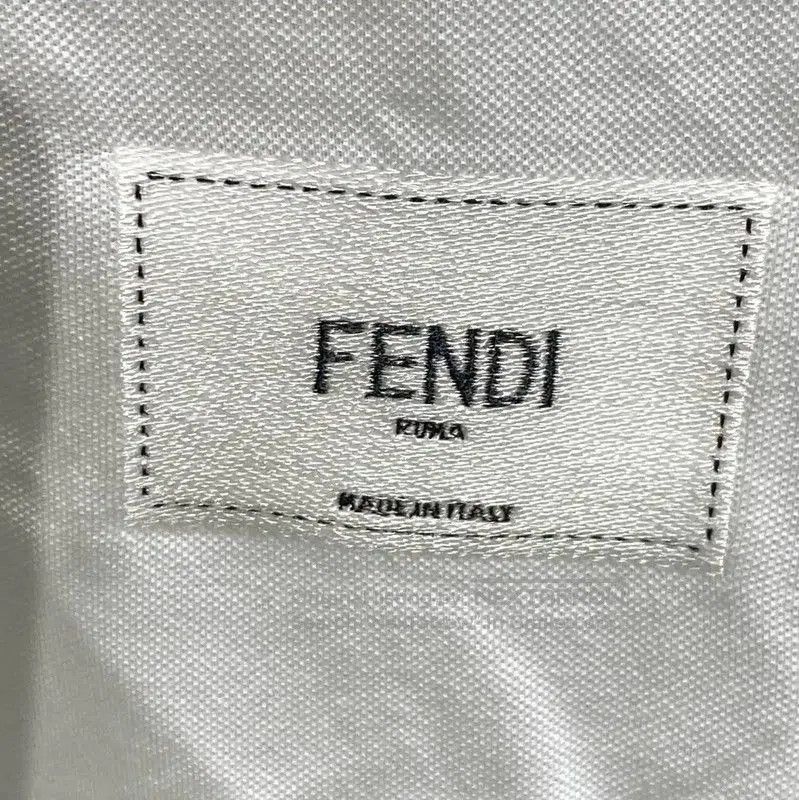 Fendi Fendi Women's White Cotton Polo Shirt . Size M / US 6-8 / IT 42-44 - 5 Thumbnail