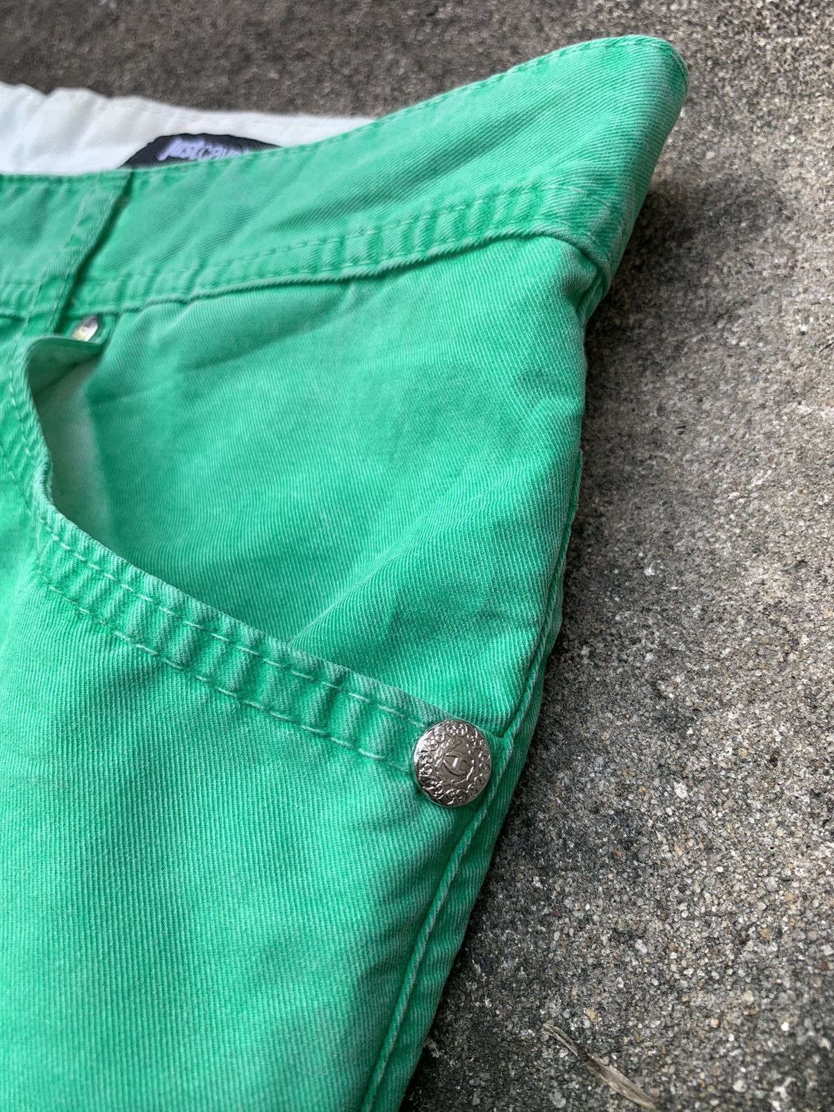 Just Cavalli Just Cavalli Green Shorts Size US 31 - 4 Thumbnail