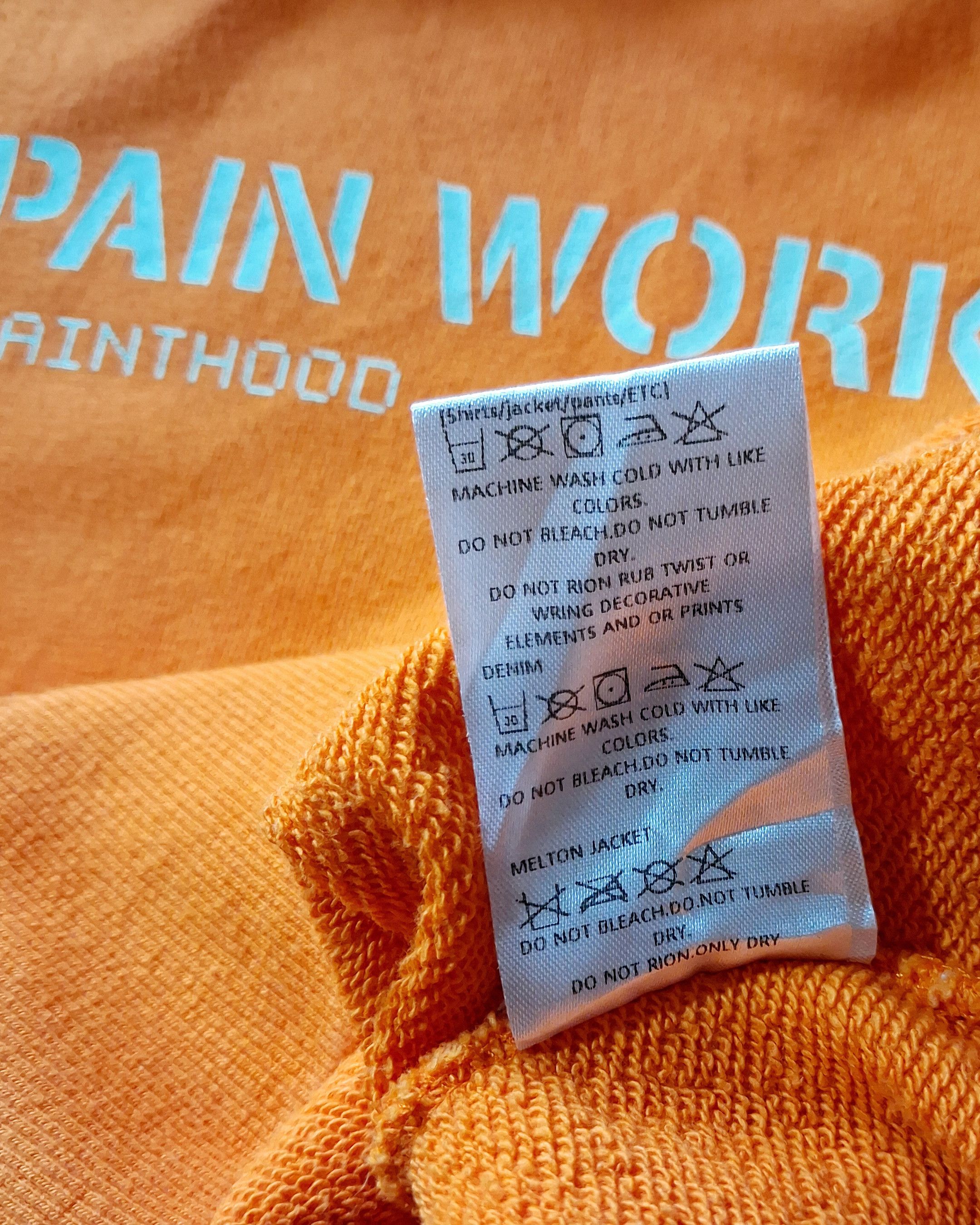 Vintage SAINTPAIN WORKS IDEAL HOOD LS ORANGE 2017 Size US XL / EU 56 / 4 - 11 Thumbnail