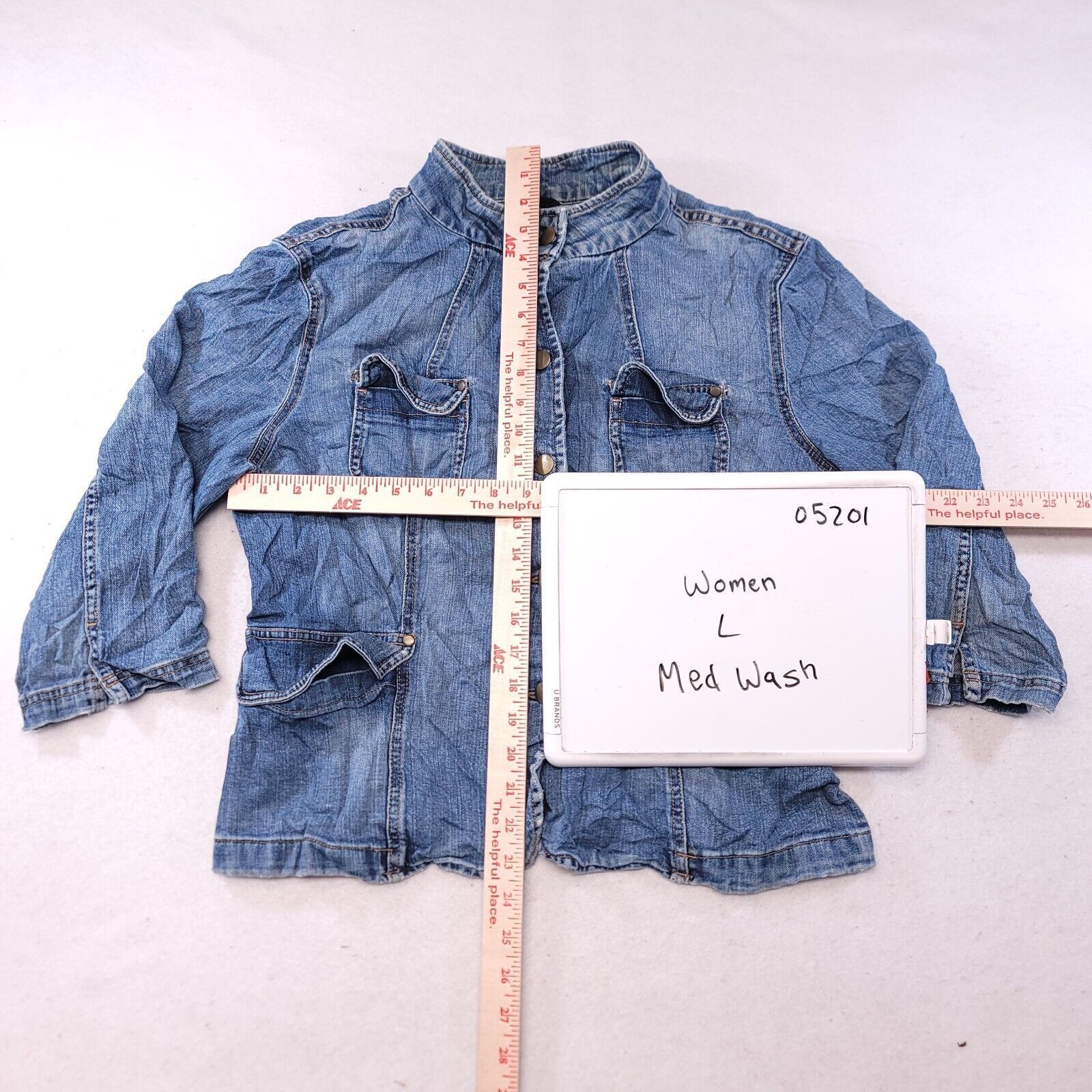Mossimo Mossimo Casual Button Denim Jean Jacket Womens Size L Blue Size L / US 10 / IT 46 - 8 Thumbnail