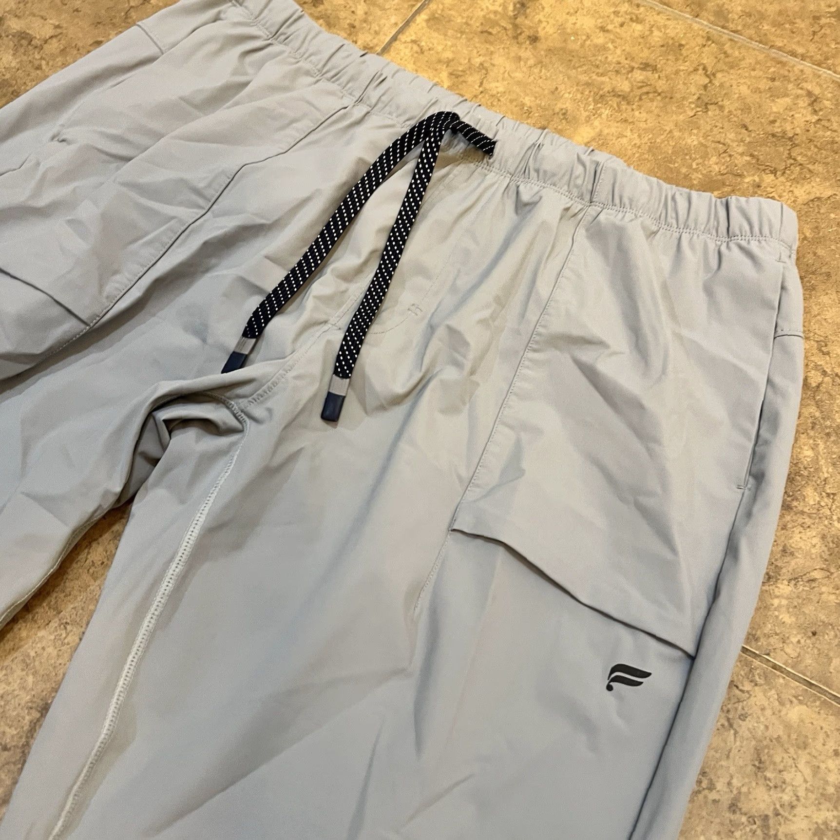 Fabletics Fabletics The One Jogger Pants Mens XL Athletic Color Gray NylON Elastane Tapered Drawstring Jogger Activewear Sports Athleisure Wearable L Size US 36 / EU 52 - 2 Thumbnail