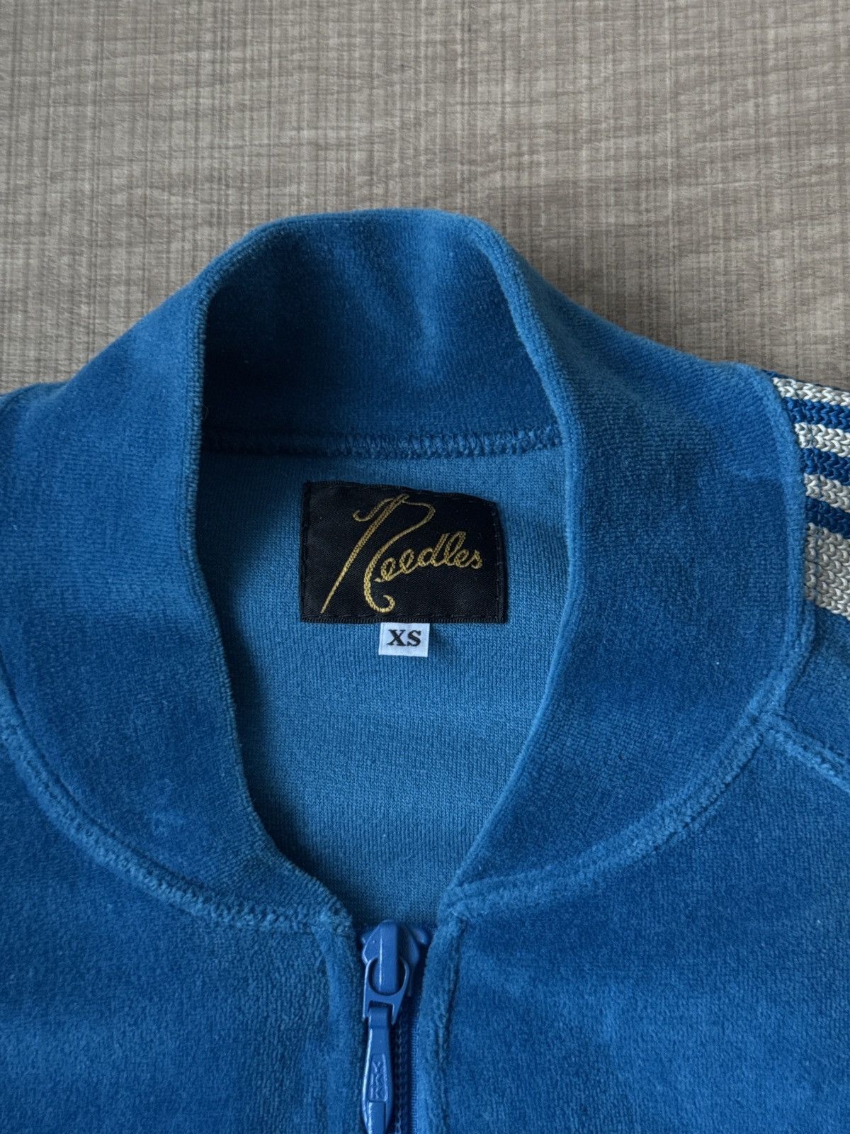 Needles Needles Blue Velvet Jacket Size US XS / EU 42 / 0 - 5 Thumbnail