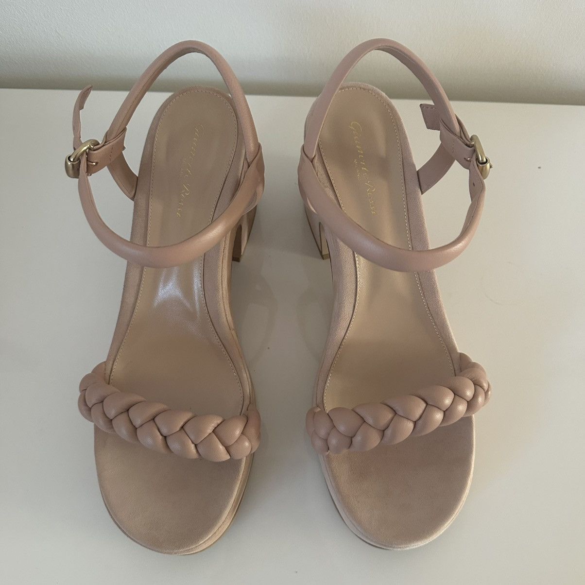 Gianvito Rossi GIANVITO ROSSI Camoscio Braided Ankle-Strap Size US 12 / IT 42 - 3 Thumbnail