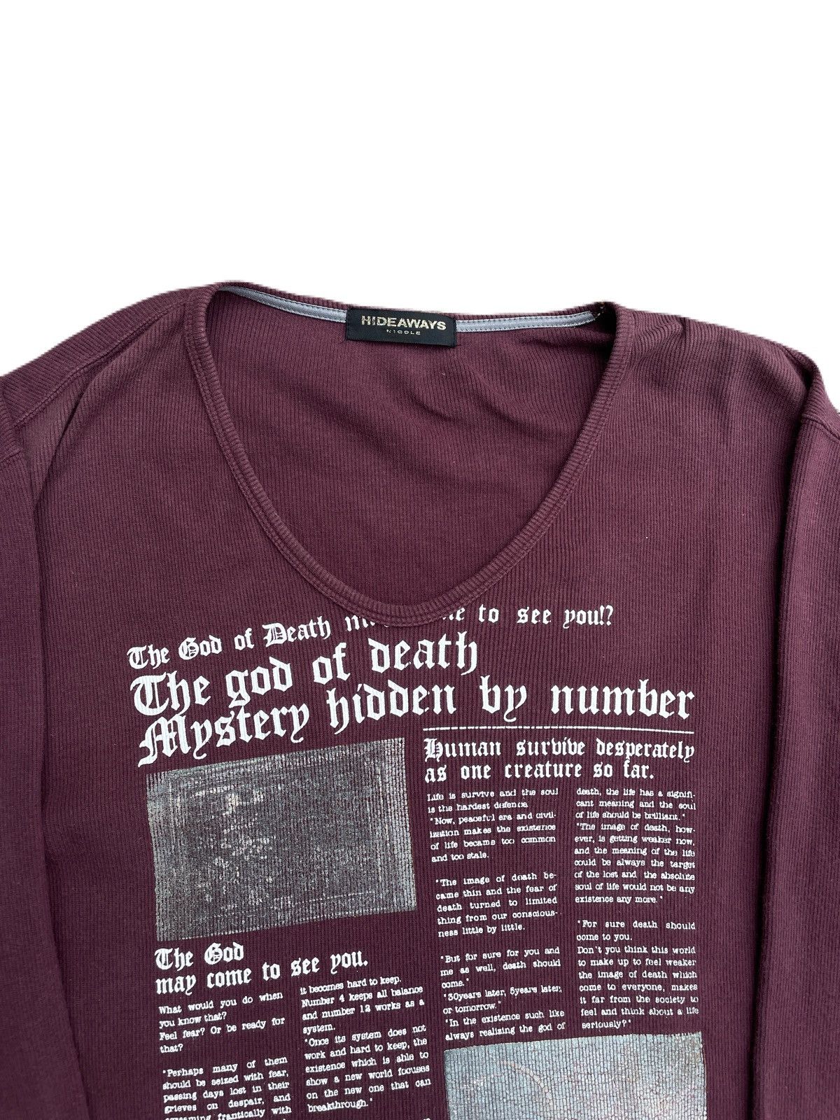 If Six Was Nine 2000s Japanese archive Vkei Poem Long Sleeve Tee Gyaruo Size US S / EU 44-46 / 1 - 5 Thumbnail