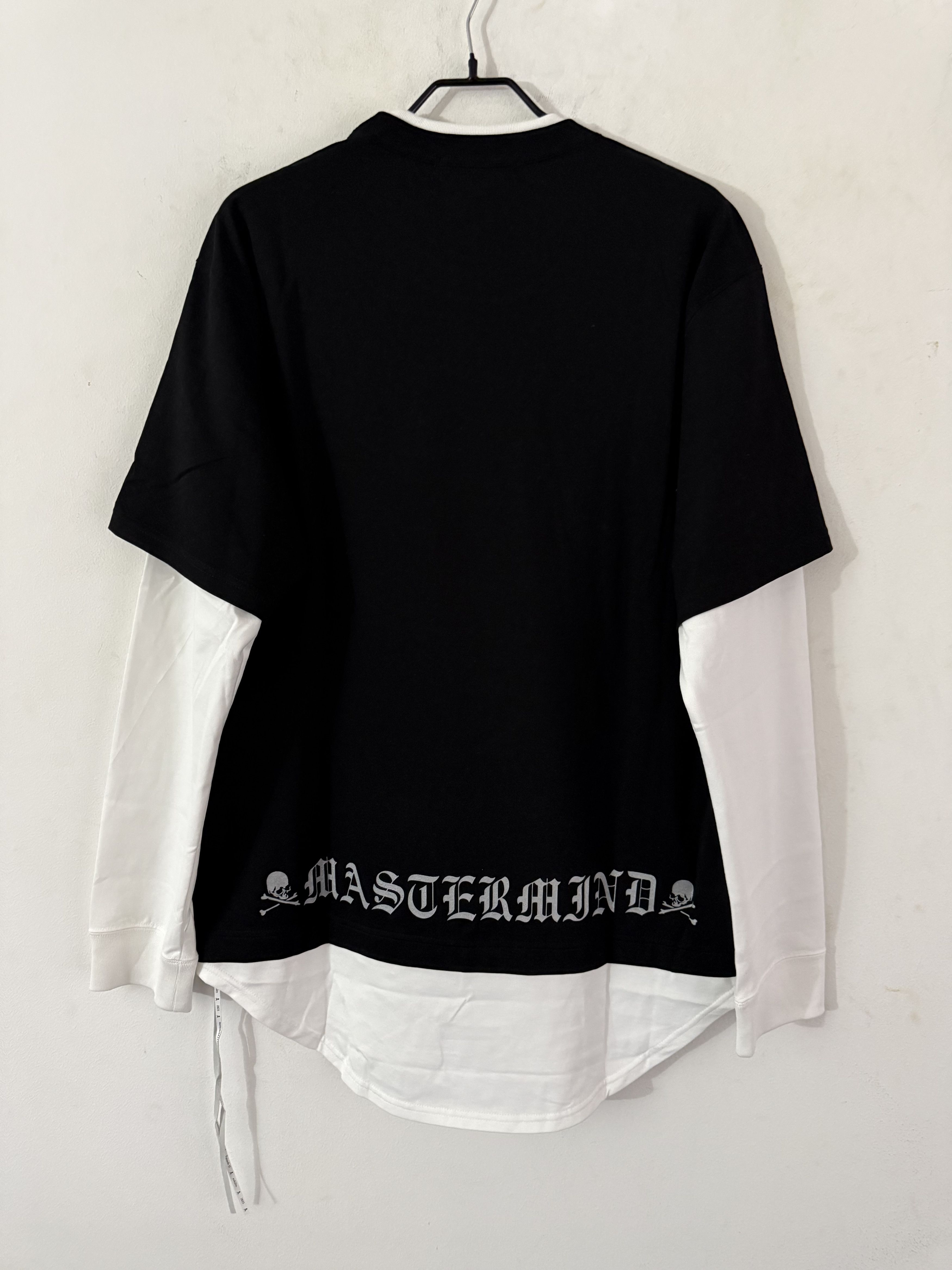 Mastermind World Black and White Boxy Layered Long Sleeve T-Shirt Size US L / EU 52-54 / 3 - 8 Thumbnail