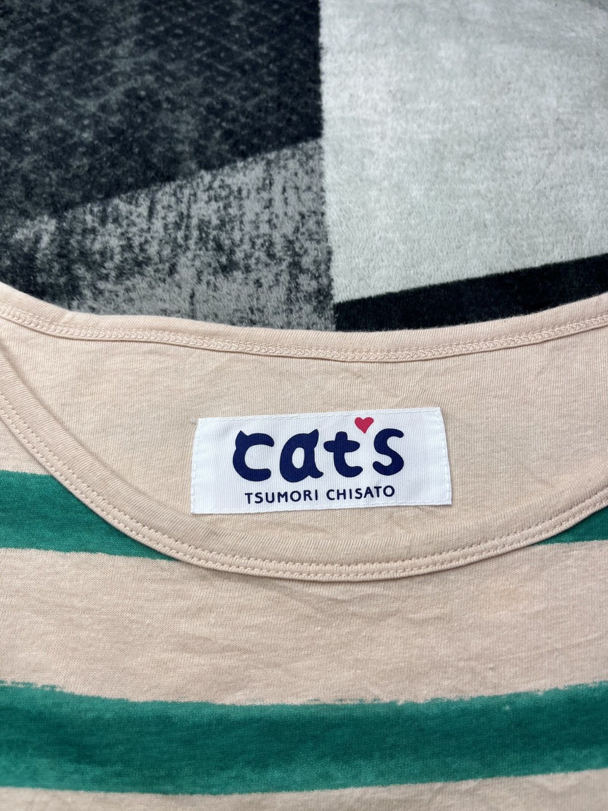 Tsumori Chisato Tsumori Chisato Cats Nya Logo Stripe Printed Longsleeve Size M / US 6-8 / IT 42-44 - 7 Thumbnail
