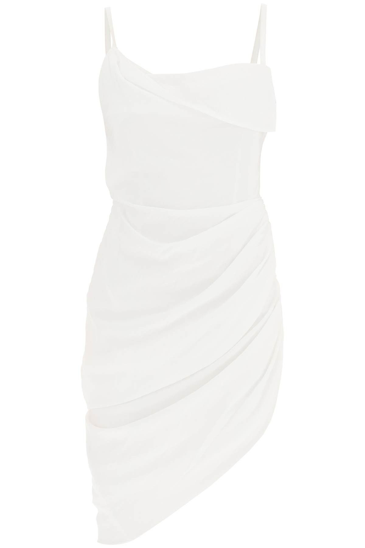 image of Jacquemus La Robe Saudade Mini Dress in Bianco, Women's (Size XS)