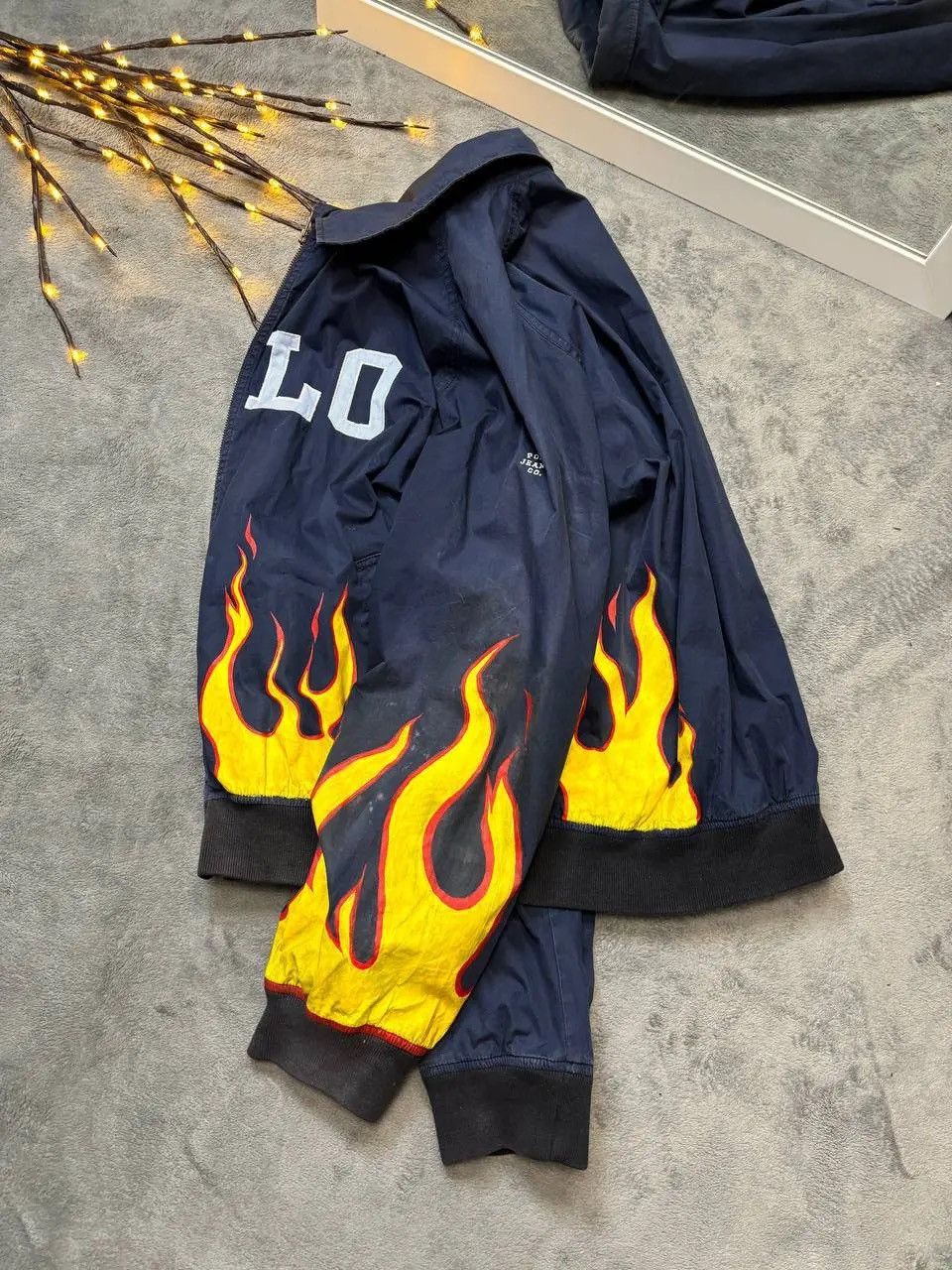 Polo Ralph Lauren × Vintage Vintage Polo Ralph Lauren sport custom faded flame jacket Size US L / EU 52-54 / 3 - 1 Thumbnail