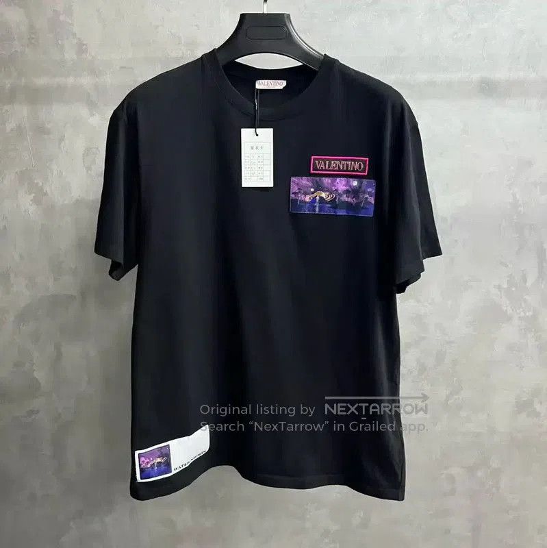 Valentino Valentino Black Cotton T-Shirt for Women . Size S / US 4 / IT 40 - 1 Thumbnail