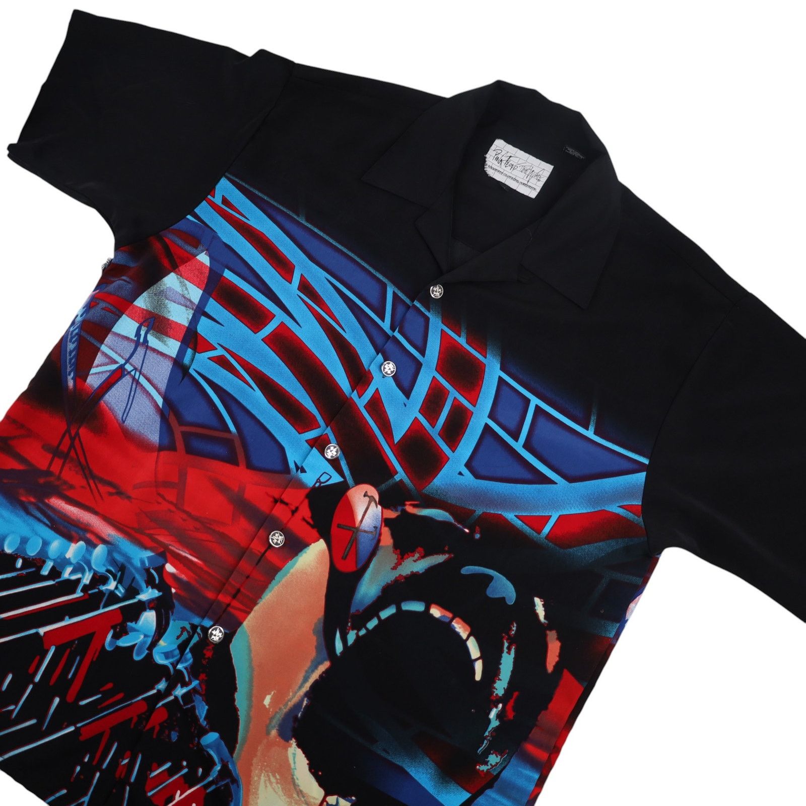 Dragonfly × Pink Floyd × Vintage VTG Y2k Dragonfly Pink Floyd The Wall Button Up Tour Shirt Size US L / EU 52-54 / 3 - 2 Thumbnail