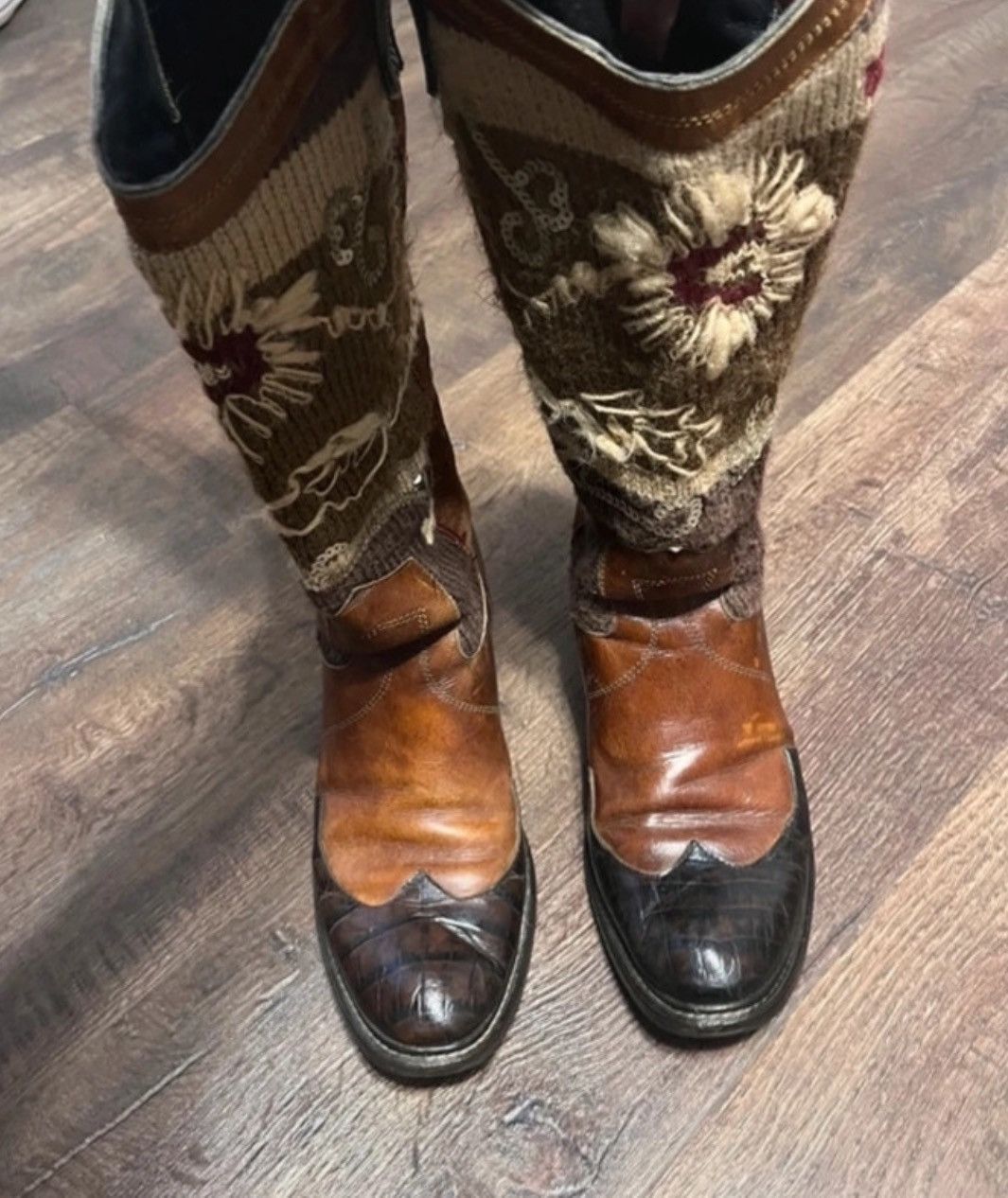 VIC MATI Vic Matie Boots Cowboy Vintage Embroidered Size US 6 / IT 36 - 2 Thumbnail