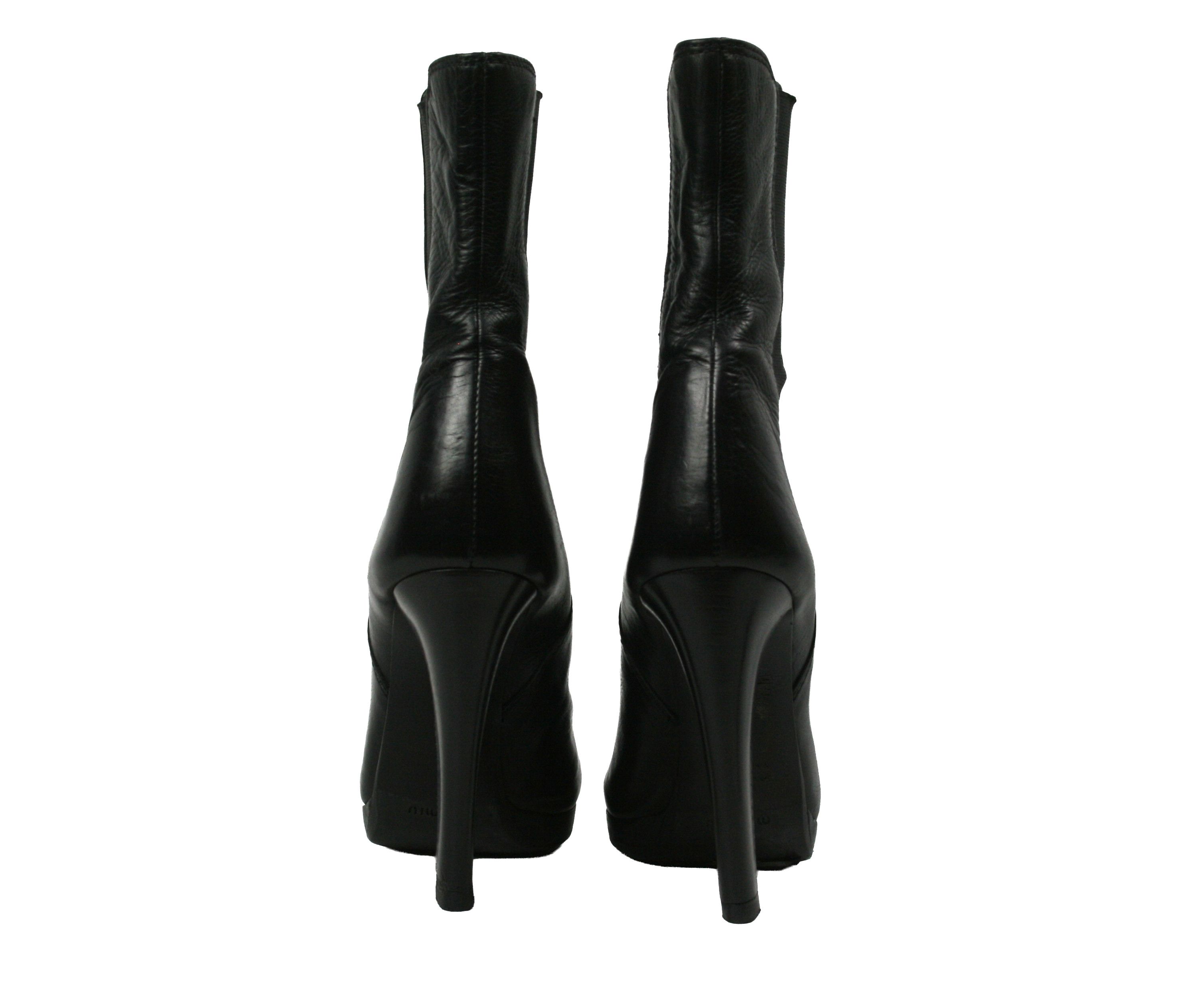 Miu Miu 00S Healed Leather Ankle Boots Vintage Size US 9 / IT 39 - 13 Thumbnail
