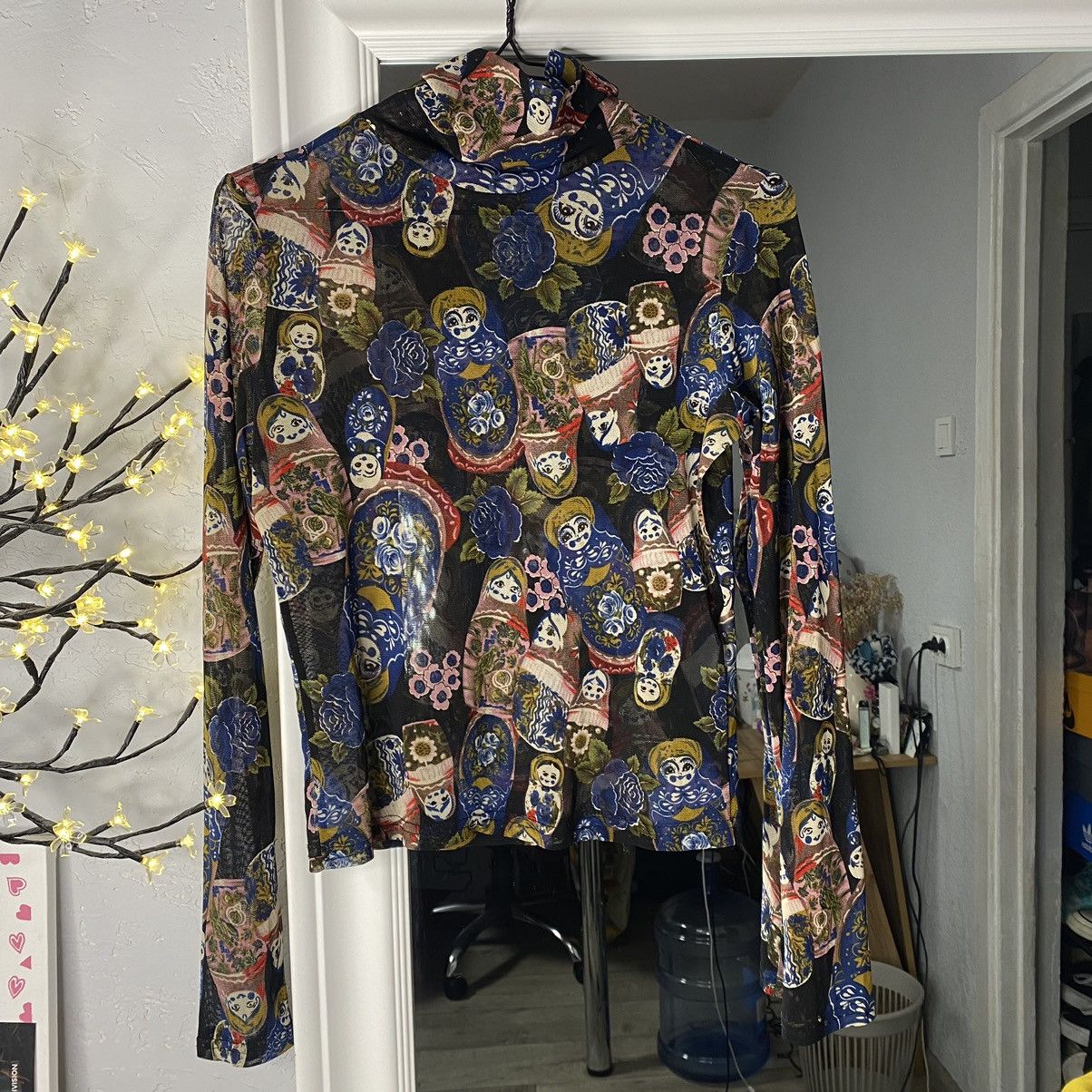 Vintage VINTAGE POIS ITALY DESIGNER MATRESHKA MESH LONG SLEEVE Size S / US 4 / IT 40 - 1 Thumbnail