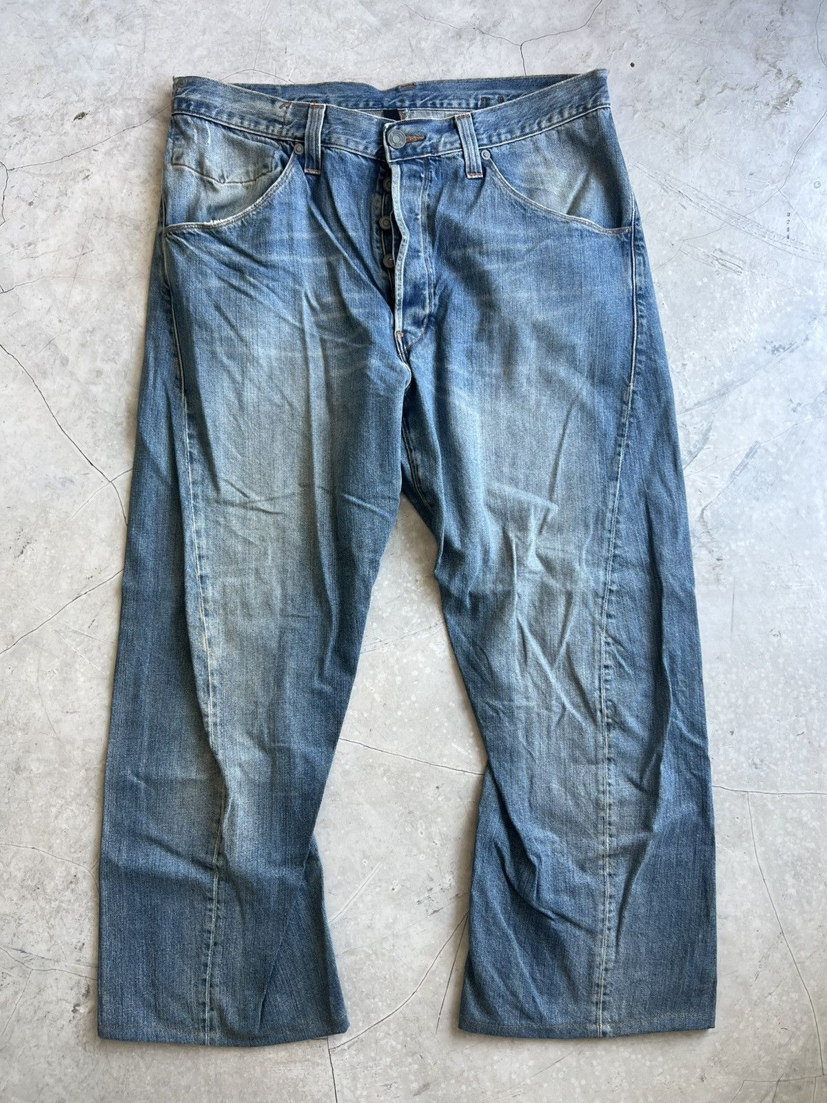 Levi's Levis Engineered Jeans Buckle Back Tag W36 Actual 37x29 Size US 36 / EU 52 - 2 Thumbnail