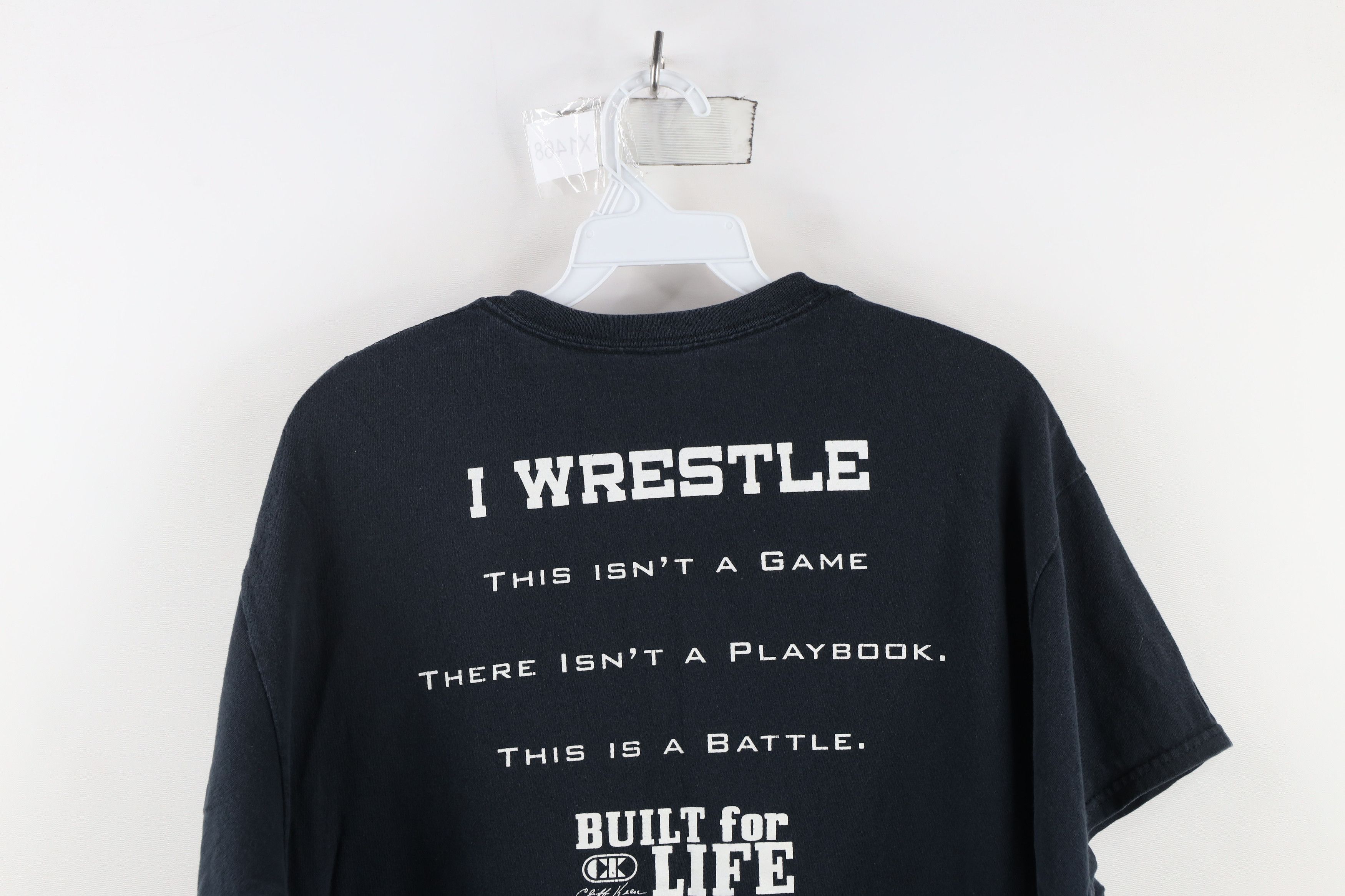 Vintage Vintage Cliff Keen Spell Out Keep Wrestling Wrestler T-Shirt Size US L / EU 52-54 / 3 - 9 Thumbnail