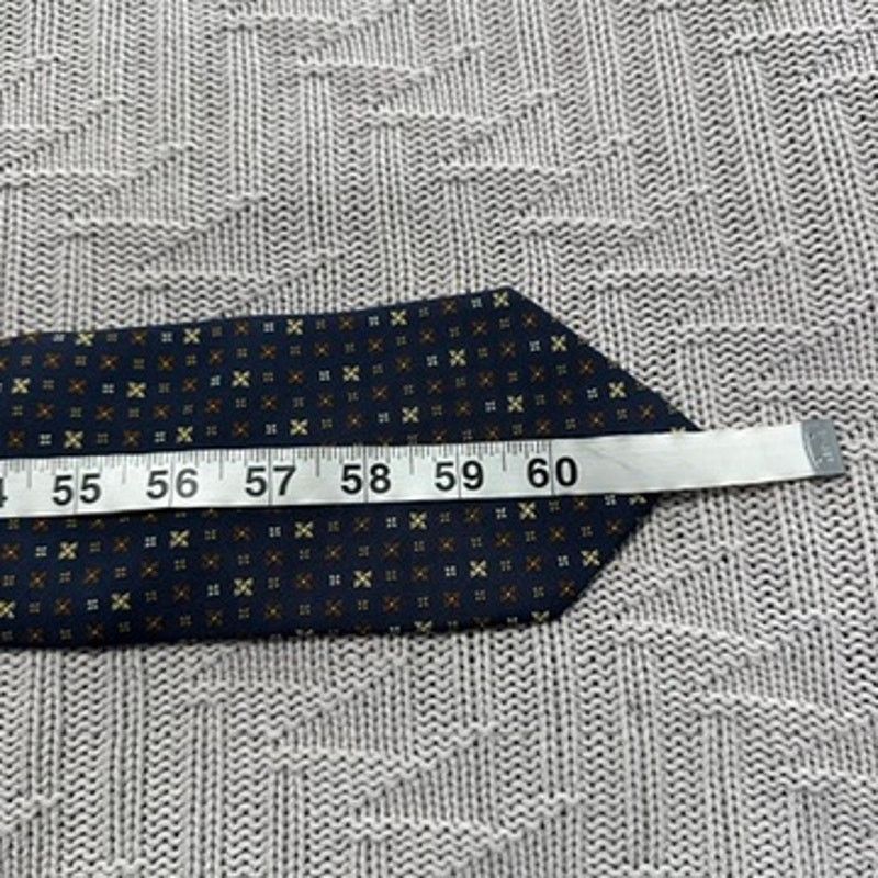 Barneys New York Barneys New York navy geometric silk tie Size ONE SIZE - 5 Thumbnail