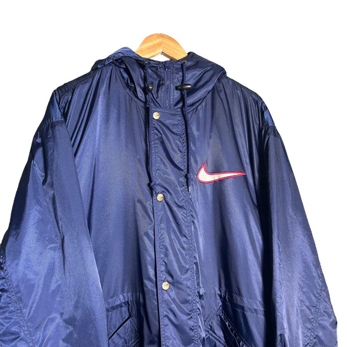 Nike Vintage Nike Big Swoosh Big Logo Jacket Coat Size XXL / US 16-18 / IT 52-54 - 3 Thumbnail