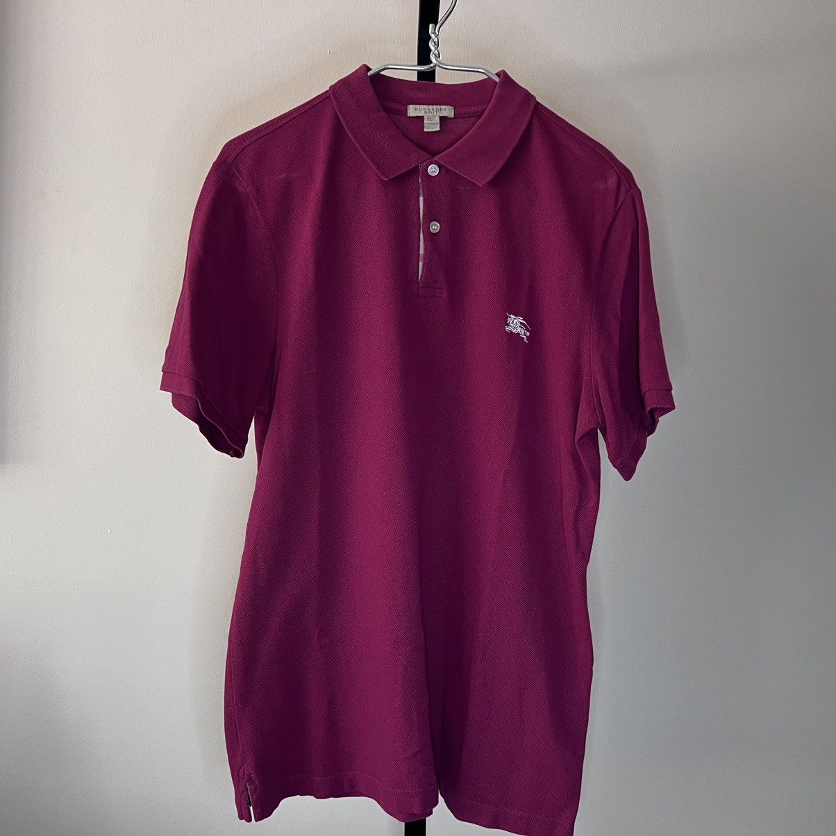 Burberry BURBERRY BRIT POLO MAGENTA- LARGE- PREOWNED Size US L / EU 52-54 / 3 - 1 Thumbnail