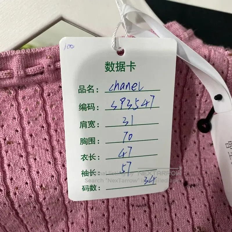 Chanel Chanel Pink Long Sleeve Pullover Sweater . Size XXS / US 00 / IT 34 - 8 Thumbnail