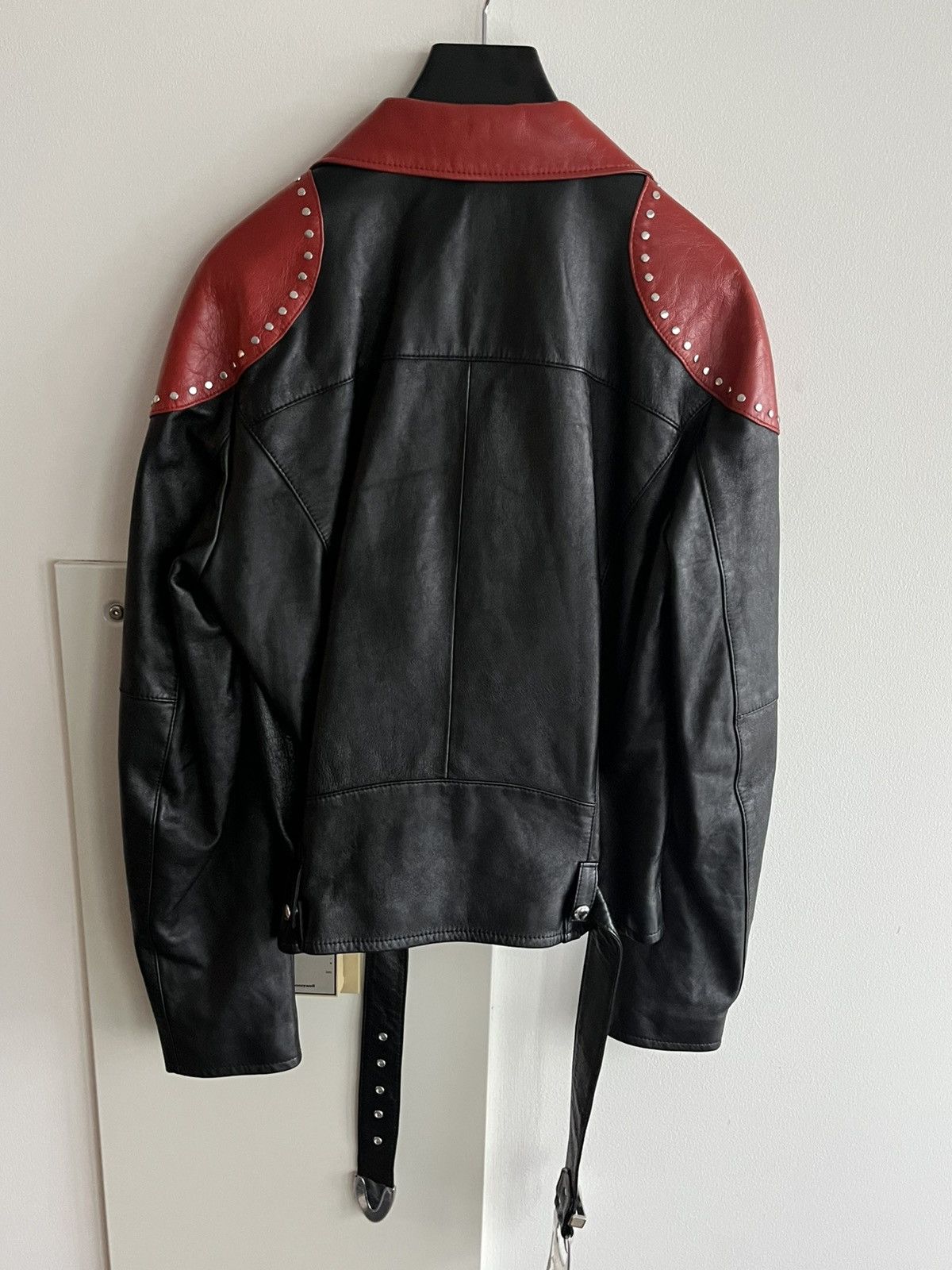 Celine × Hedi Slimane $7,500 Super Runway Celine Hedi Slimane Biker Leather Jacket Size US XL / EU 56 / 4 - 5 Thumbnail
