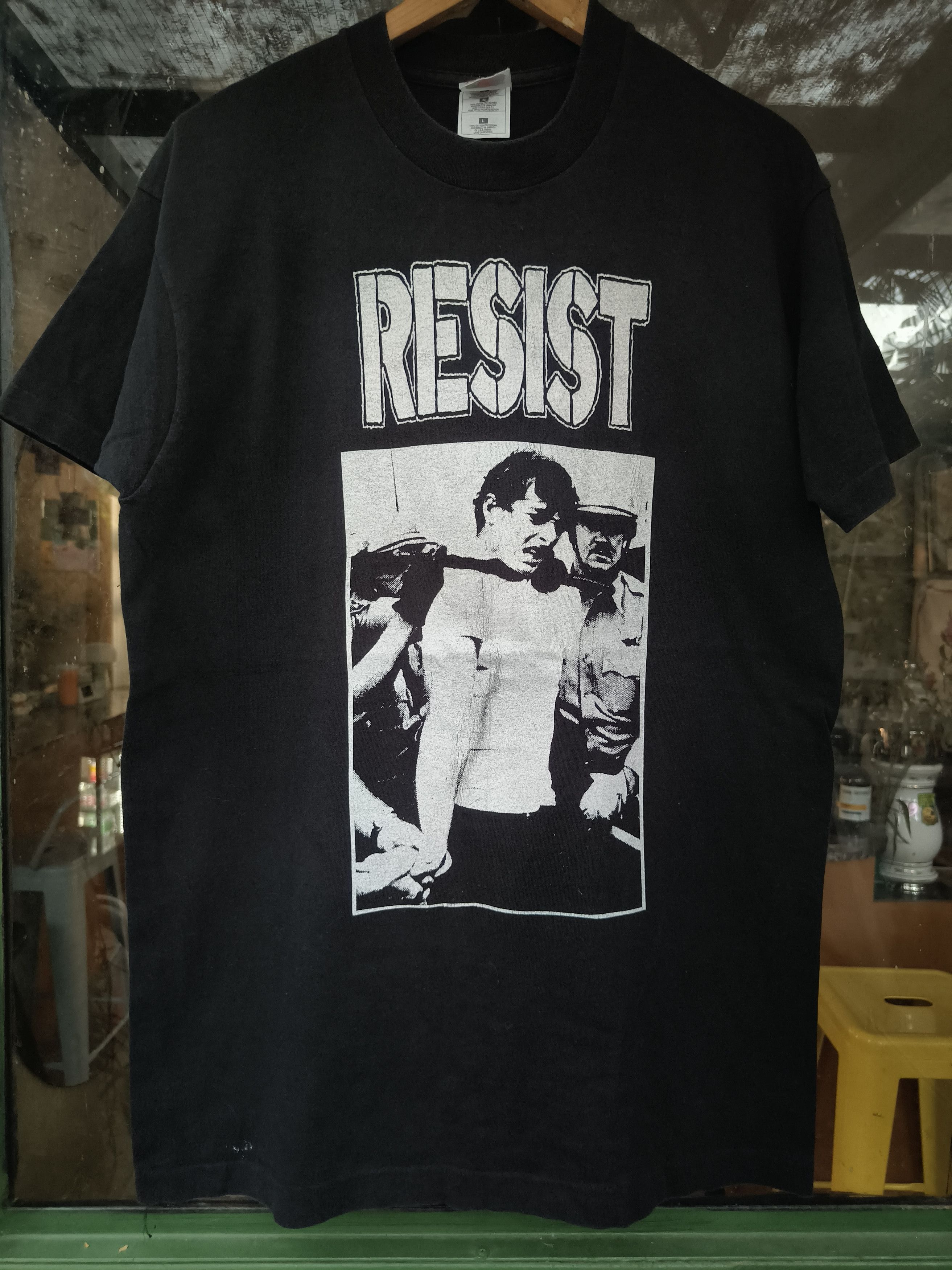 Band Tees Vintage 90s Resist (Liberation) shirt Size US L / EU 52-54 / 3 - 1 Thumbnail