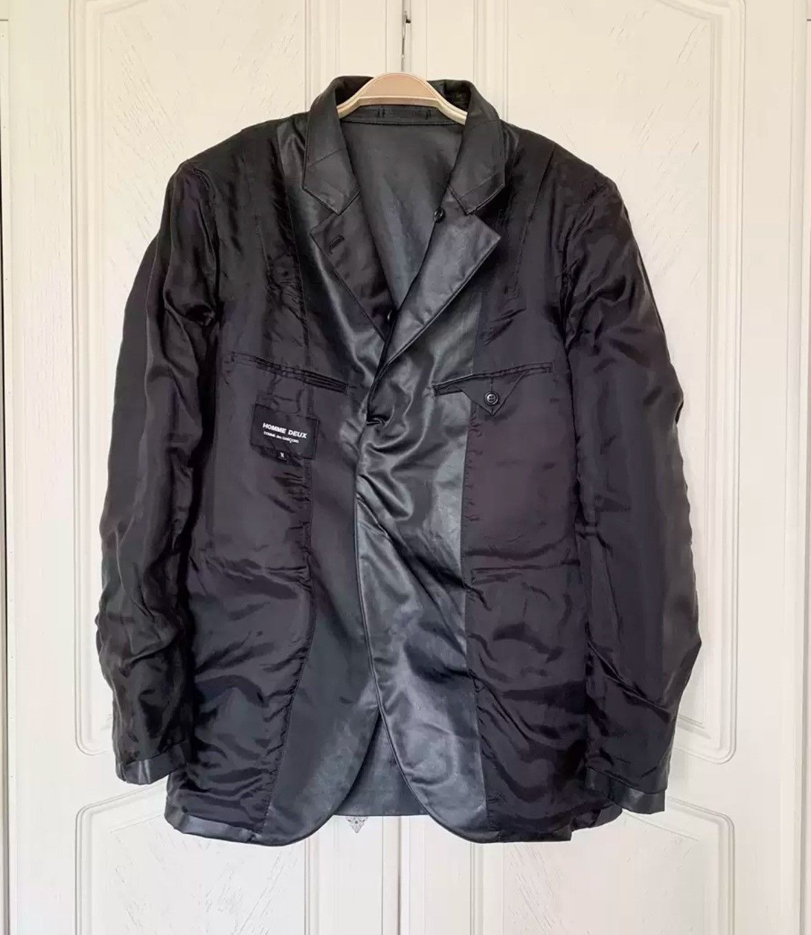 Comme des Garcons Black diagonal suit 2412-Nextarrow Size US M / EU 48-50 / 2 - 5 Thumbnail