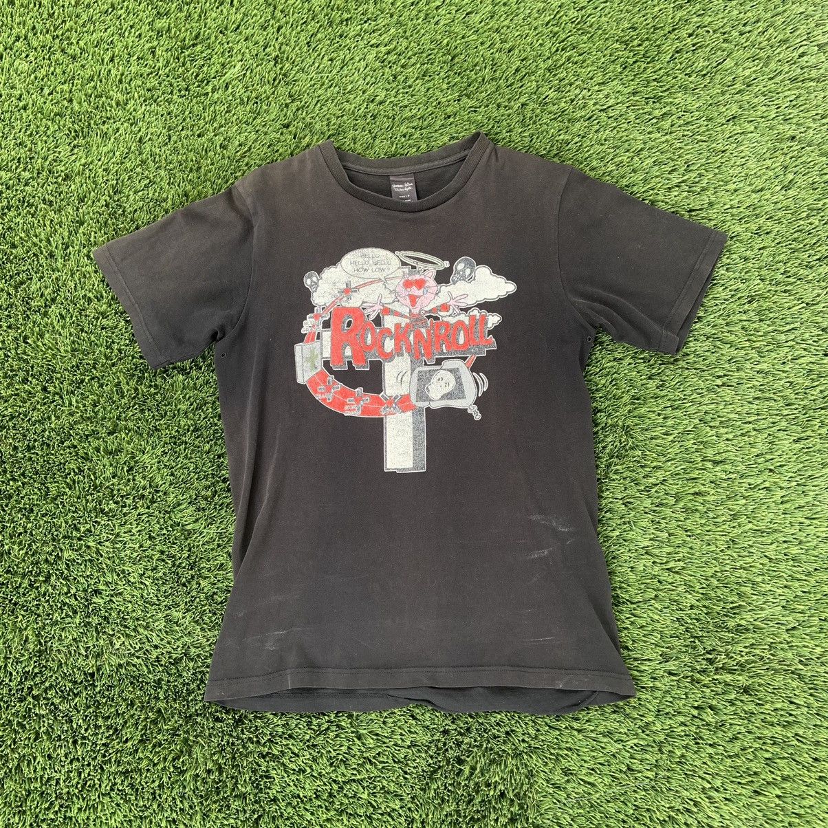 image of Number N Ine Number (N)Ine Rock And Roll Tee in Black, Men's (Size Medium)