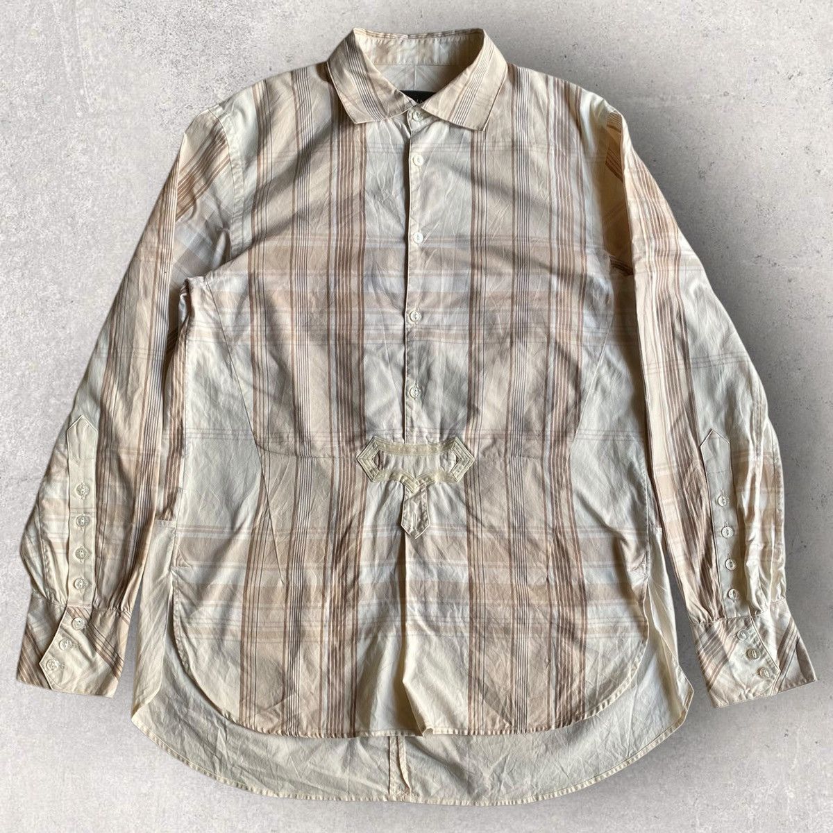 Number (N)ine SS09 Archer Plaid Pull Over Shirt Size US S / EU 44-46 / 1 - 3 Thumbnail