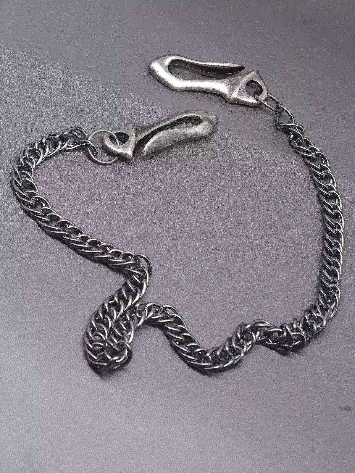 Other Gunmetal wallet claw U hook Pants Chain Size ONE SIZE - 1 Thumbnail