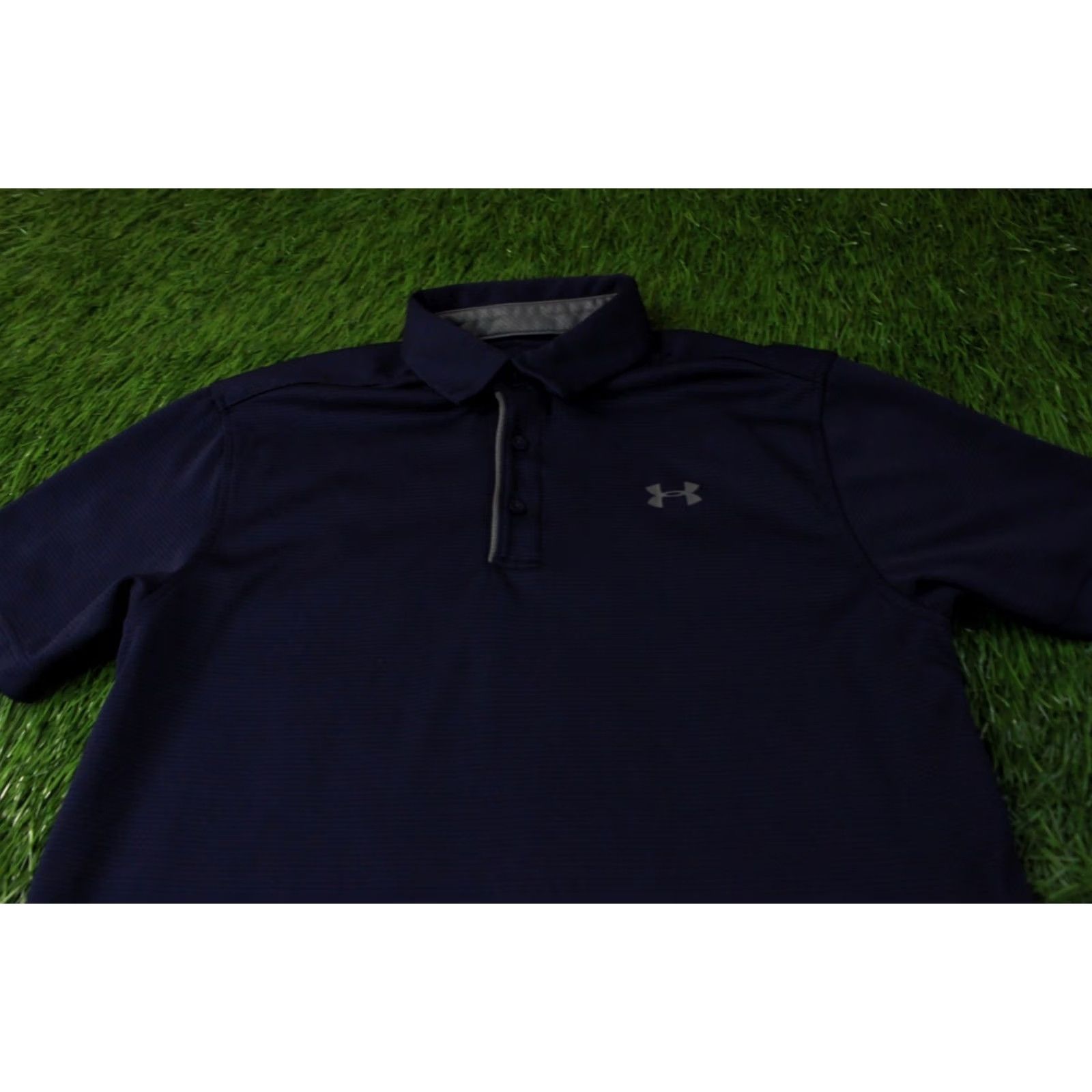 Under Armour Under Armour HeatGear 2020 Training Polo Shirt Jersey Adult Medium Navy Blue Gray Mens Size US M / EU 48-50 / 2 - 2 Thumbnail