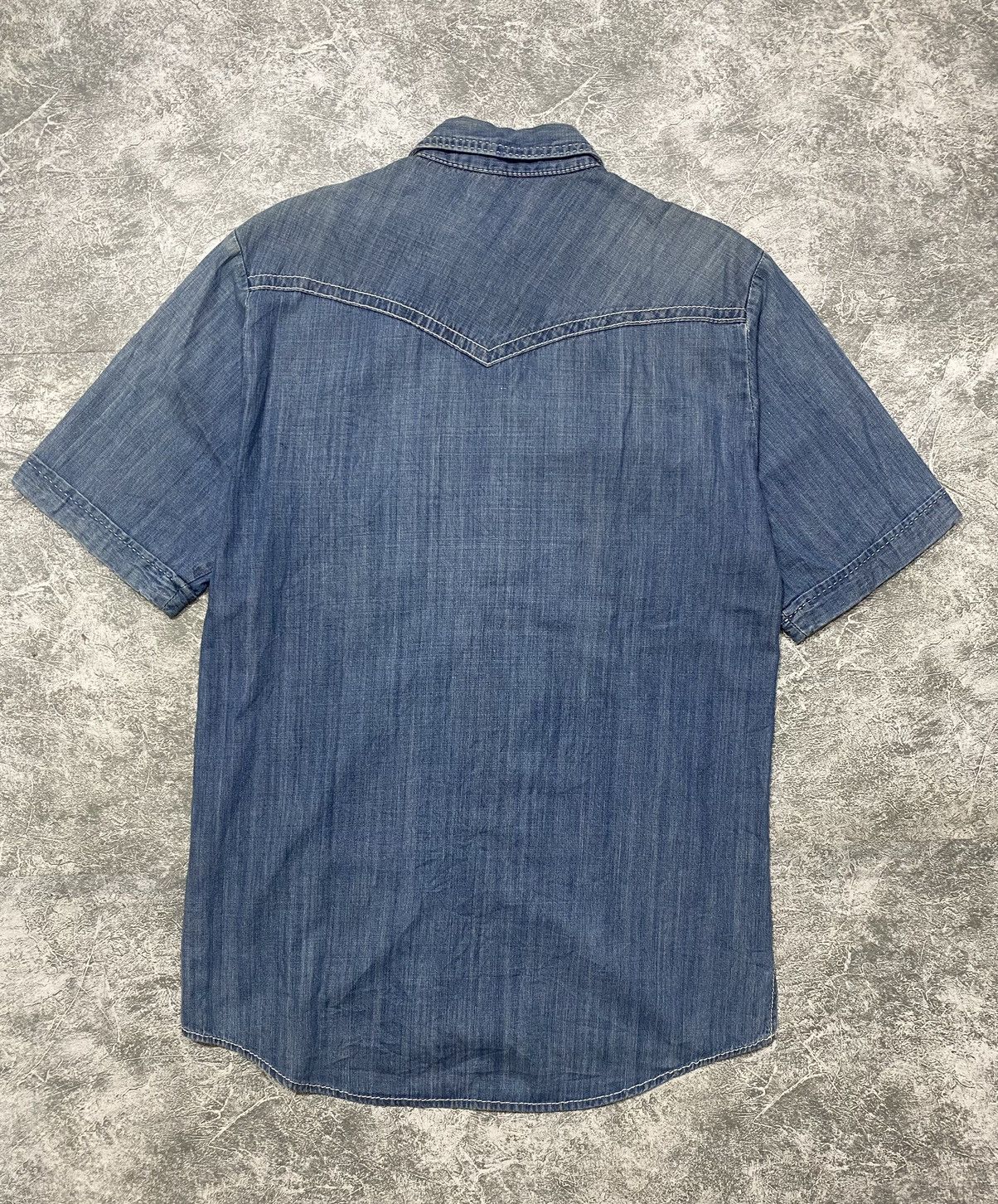 Blue Blue Japan Blue Blue Japan Short Snap Button Shirt Size US M / EU 48-50 / 2 - 2 Thumbnail