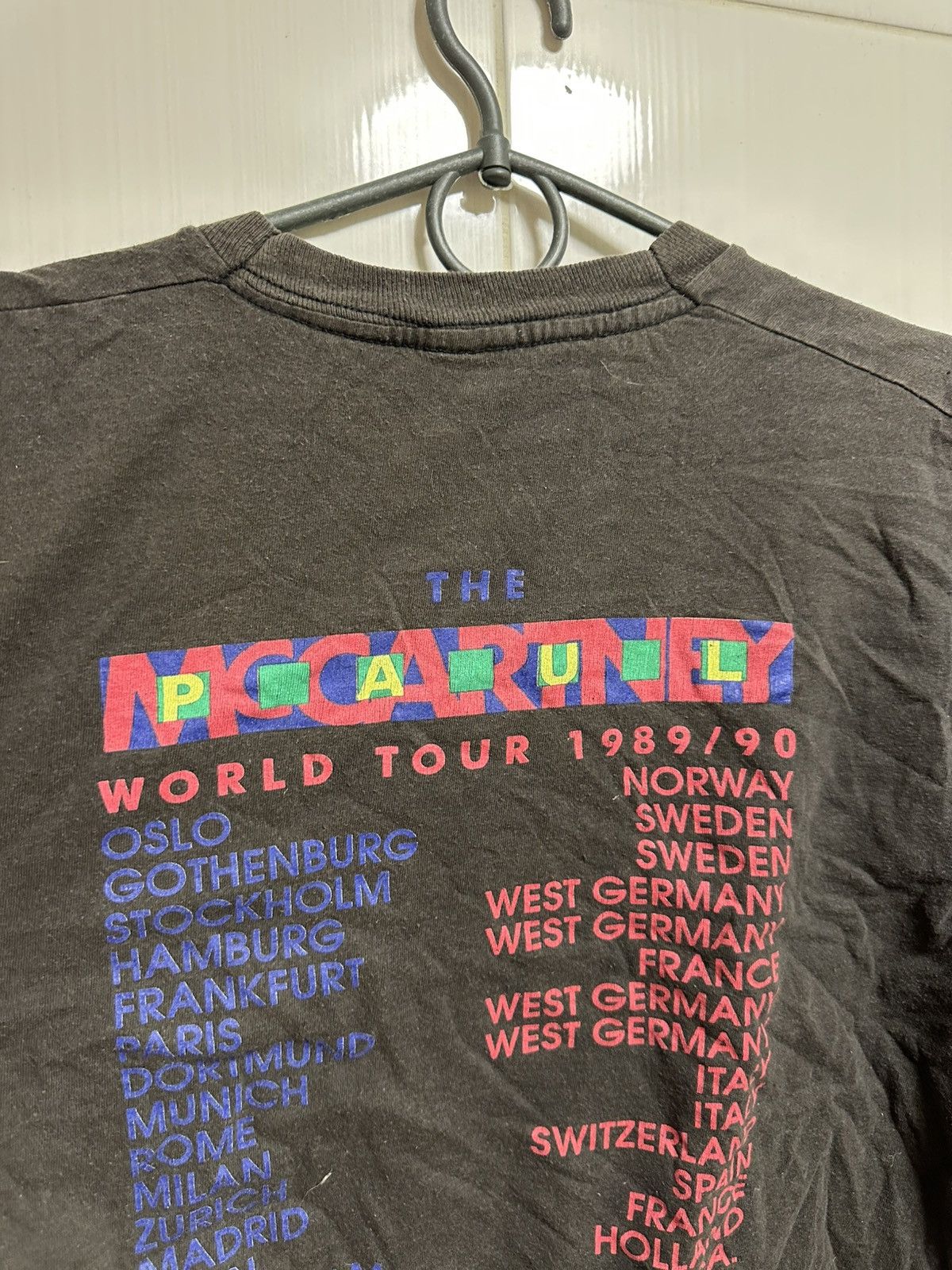Band Tees VTG Paul McCartney World Tour 1989 / 90 T-Shirt Graphic Tee Size US M / EU 48-50 / 2 - 7 Thumbnail