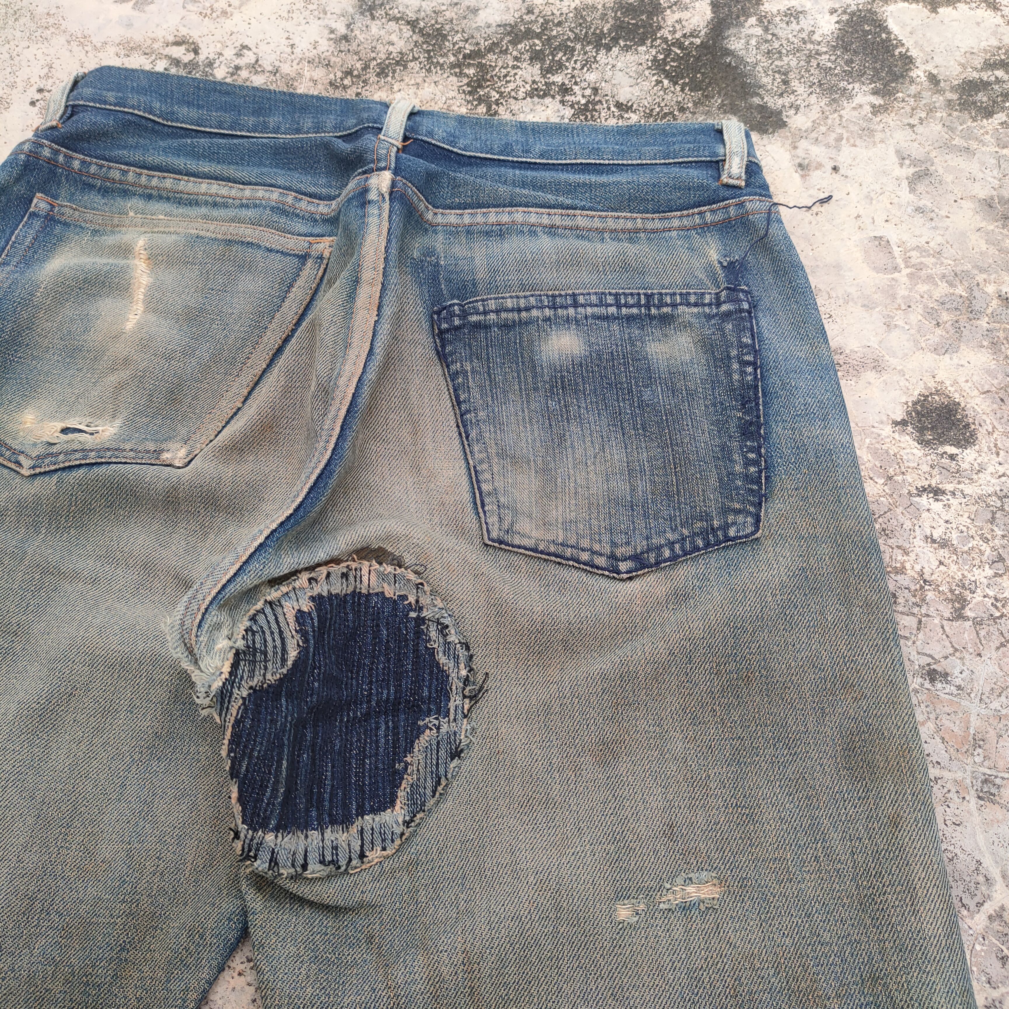 A.P.C. VINTAGE APC RUSTY REDLINE RIPPED JEANS DENIM PANTS Size US 29 - 10 Thumbnail