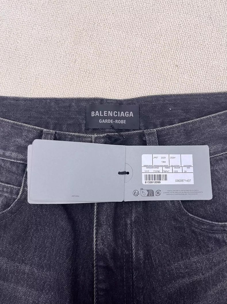 Balenciaga Balenciaga 24ss flared new grade-robe micro flared jeans 25 Size US 29 - 4 Thumbnail