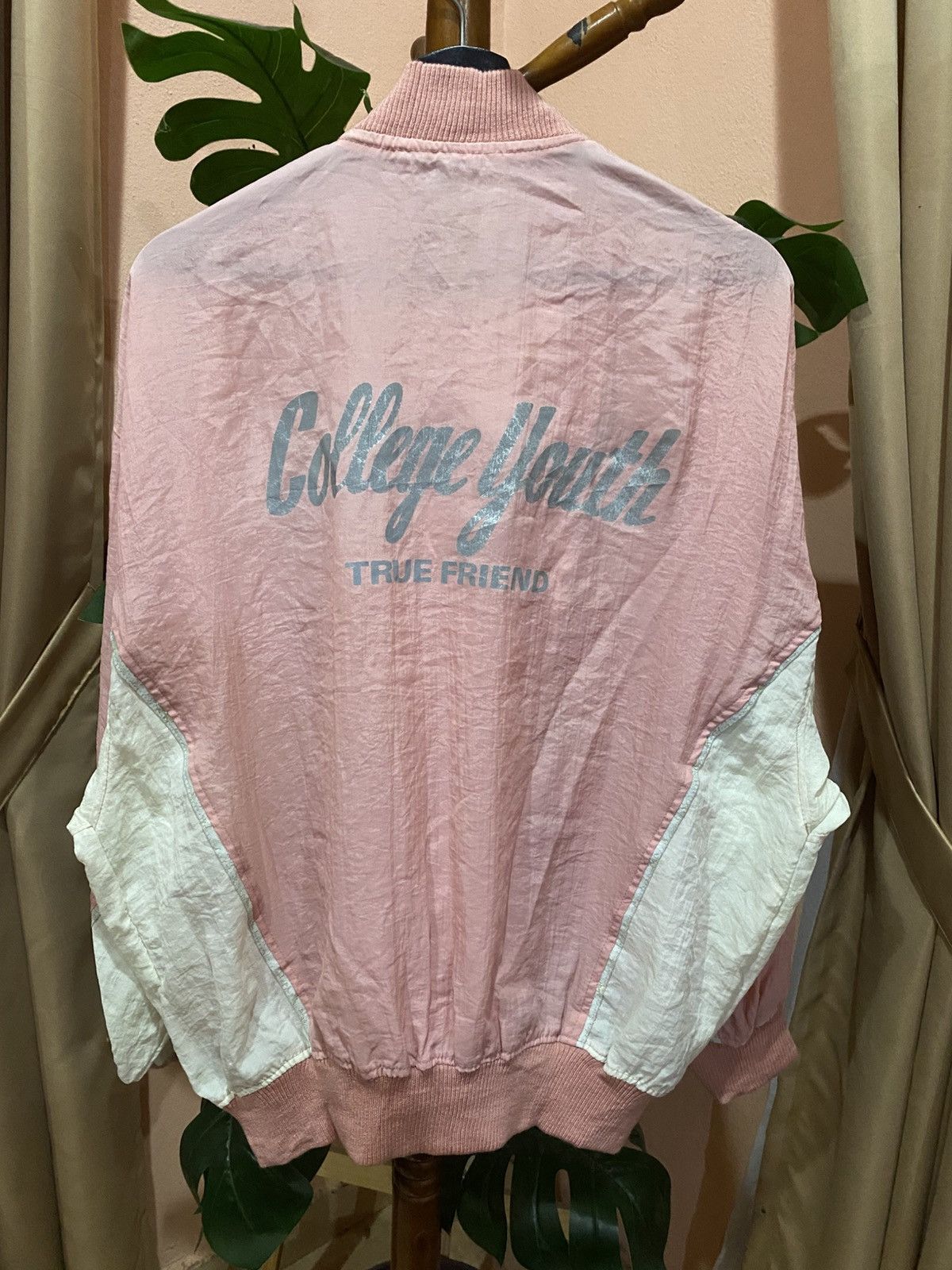 Vintage Vintage “College Youth TRUE FRIEND” Bomber Jacket Size US L / EU 52-54 / 3 - 5 Thumbnail
