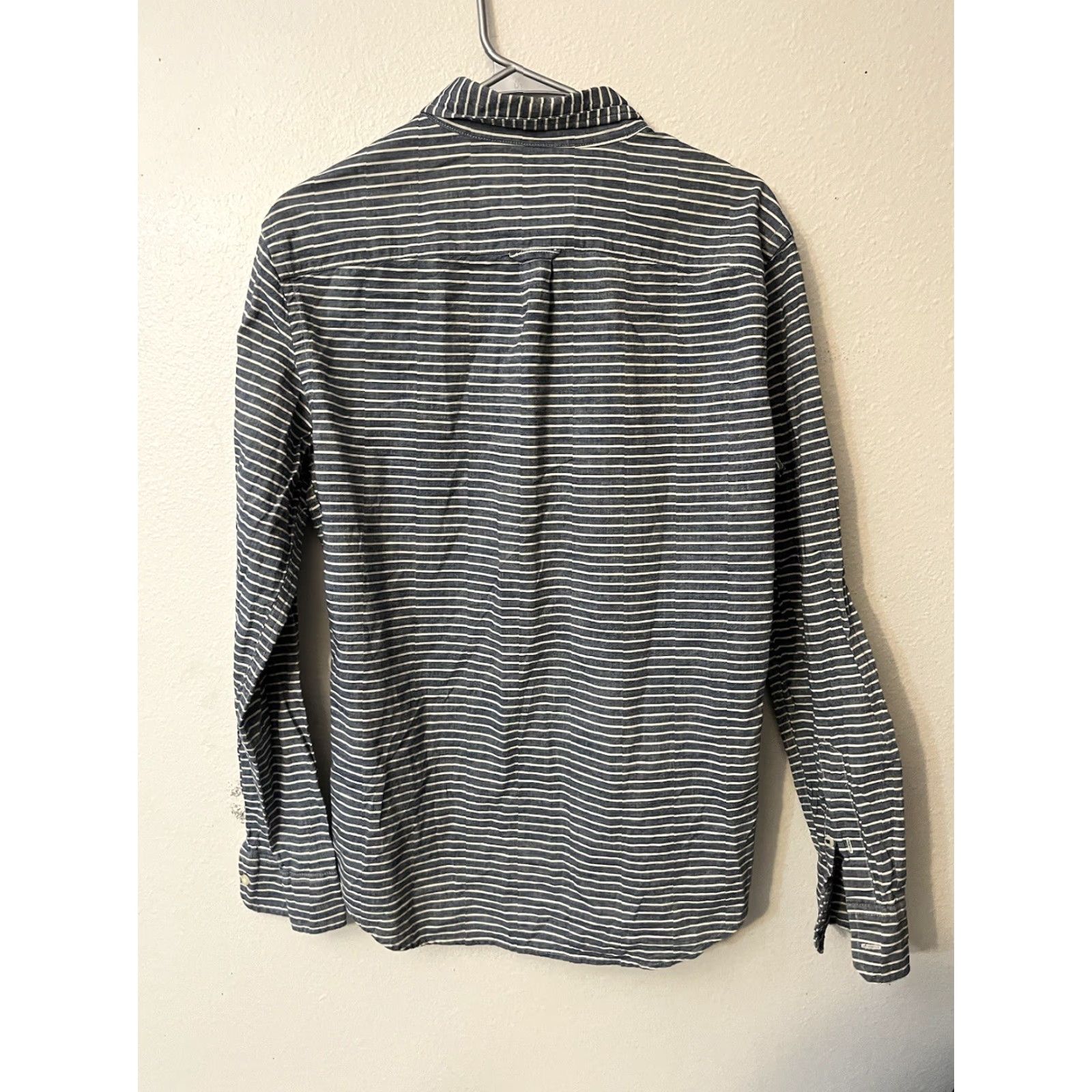 American Eagle Outfitters VINTAGE American Eagle Mens Shirt Blue Striped Cotton Size Small Prep Fit Size US S / EU 44-46 / 1 - 2 Thumbnail