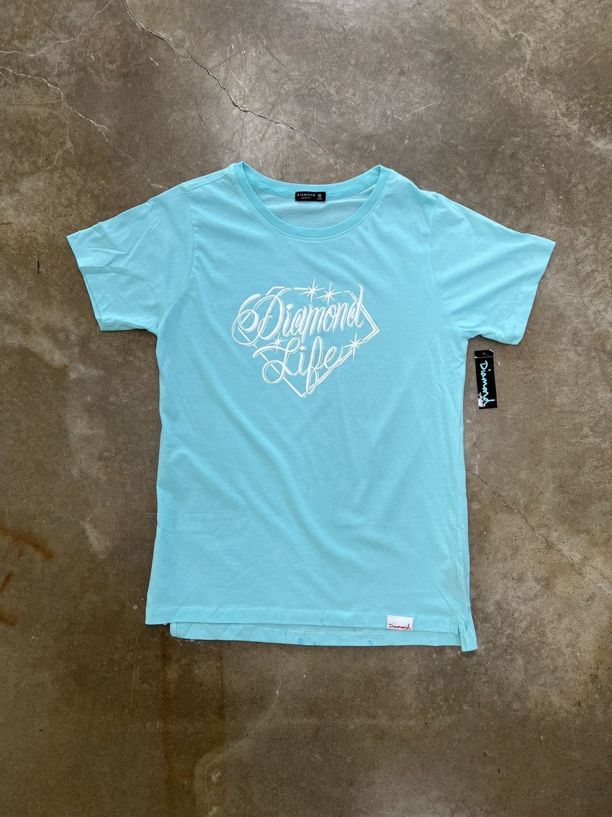 Diamond Supply Co. Diamond Supply Life Script BF Tee Blue Medium Size M / US 6-8 / IT 42-44 - 2 Thumbnail